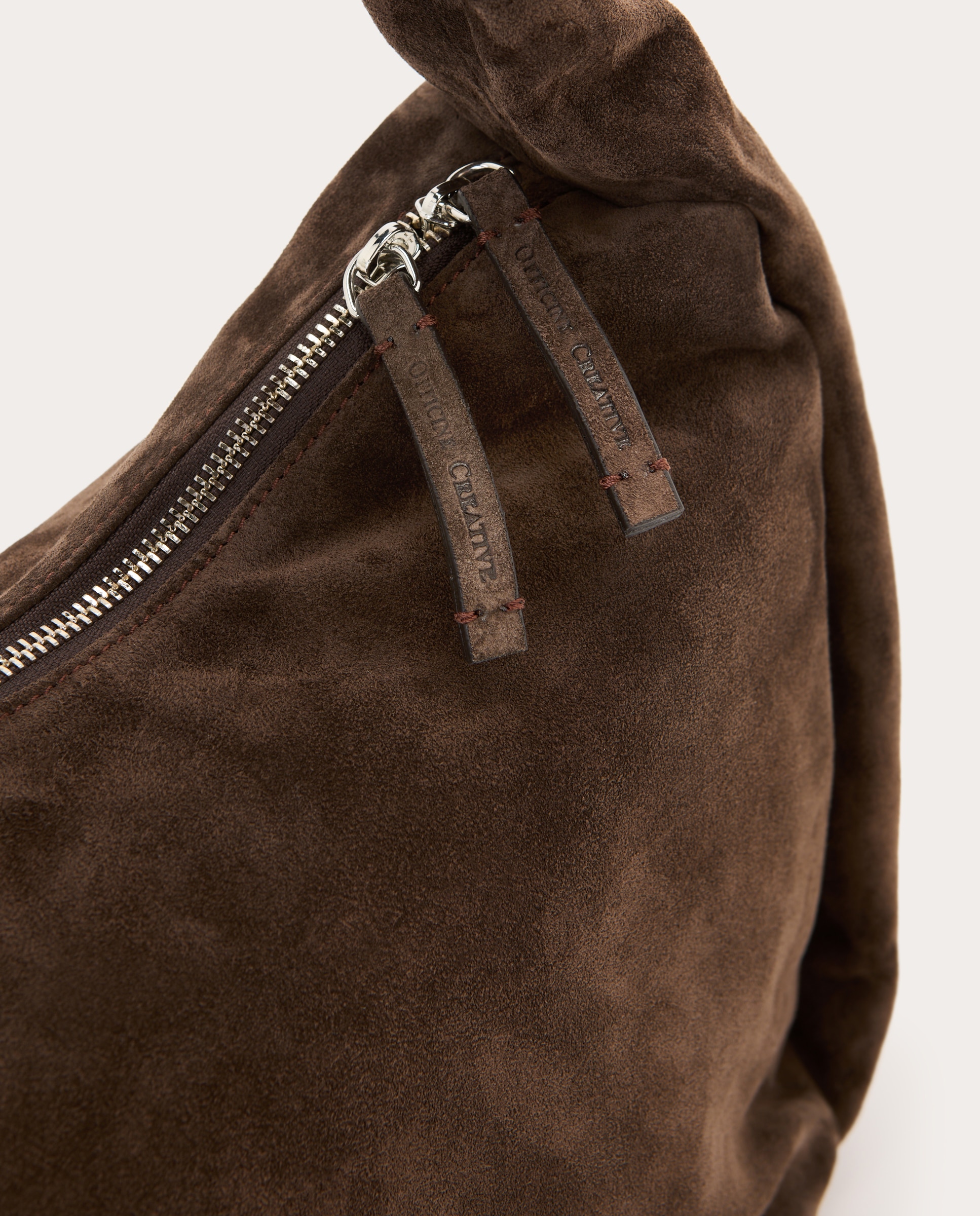 Bolso bandolera Bolina de piel - Marrón Marrón-4