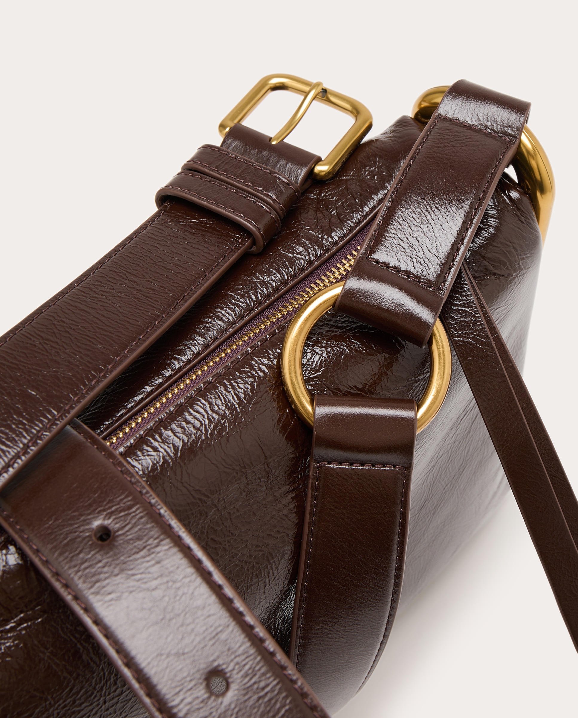 Imagen 5 de Bolso Scene Shoulder mediano de piel - Marrón Marrón