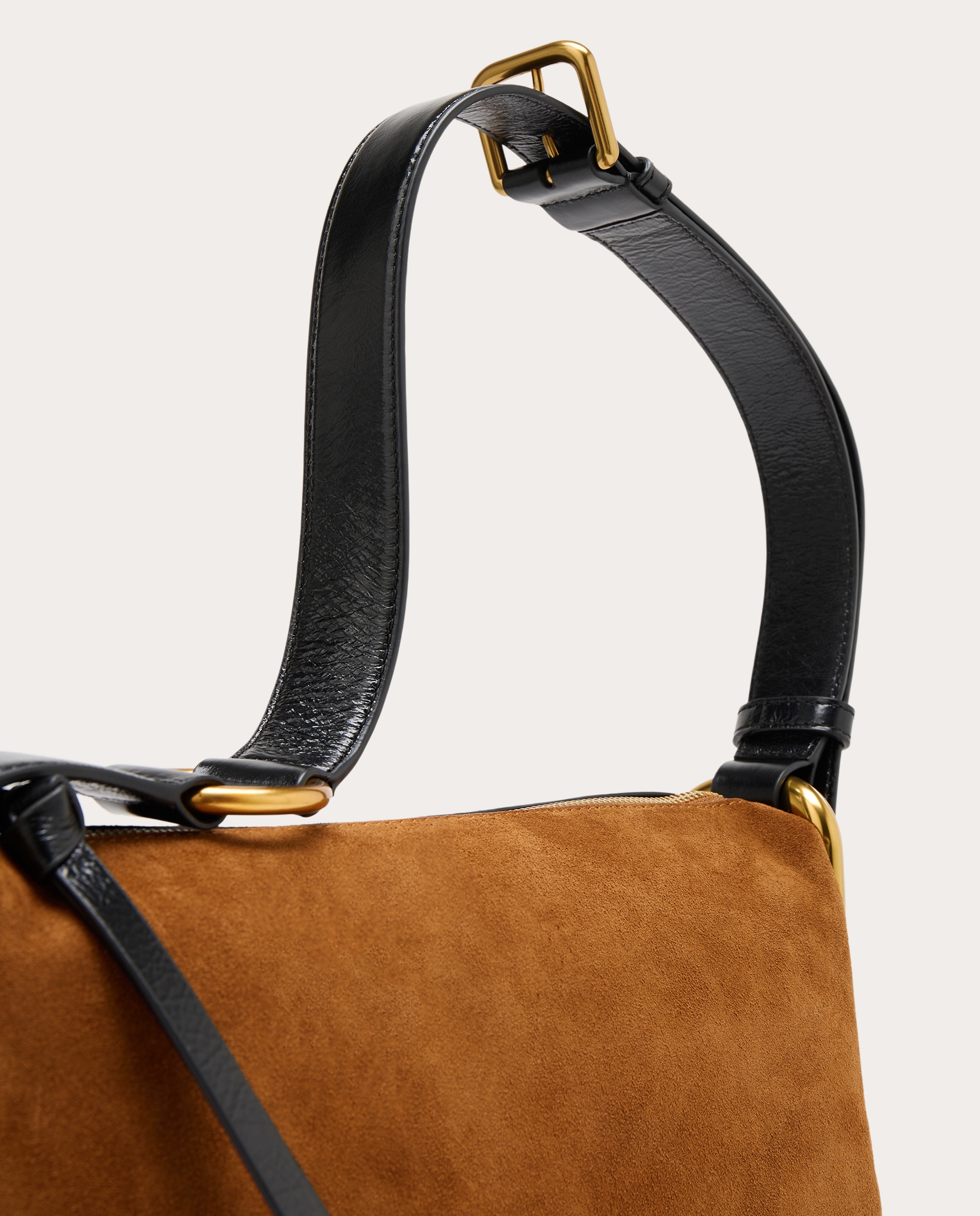 Bolso Scene Shoulder mediano de piel - Marrón claro Marrón claro-4