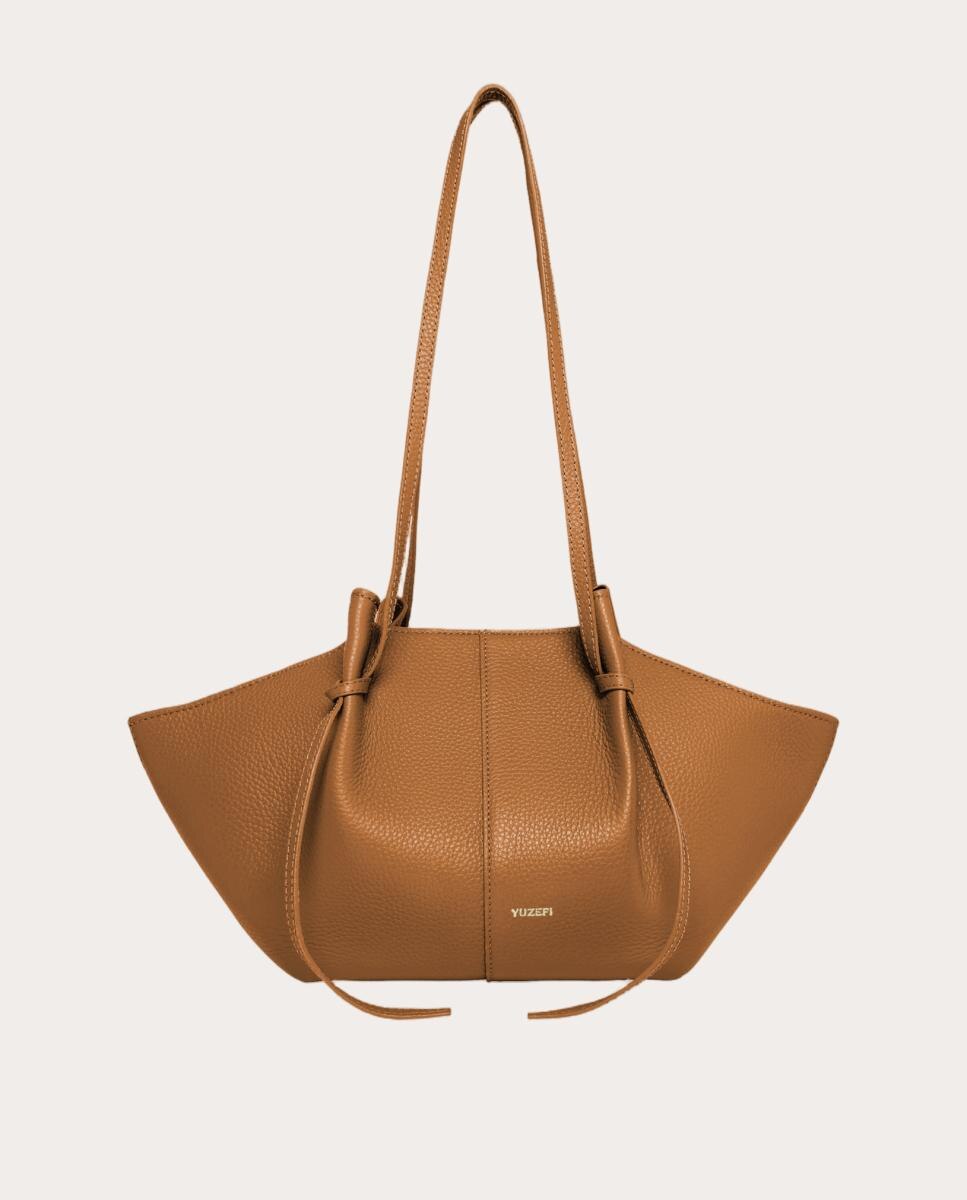 Imagen 0 de Bolso shopping Mochi de piel Marrón claro