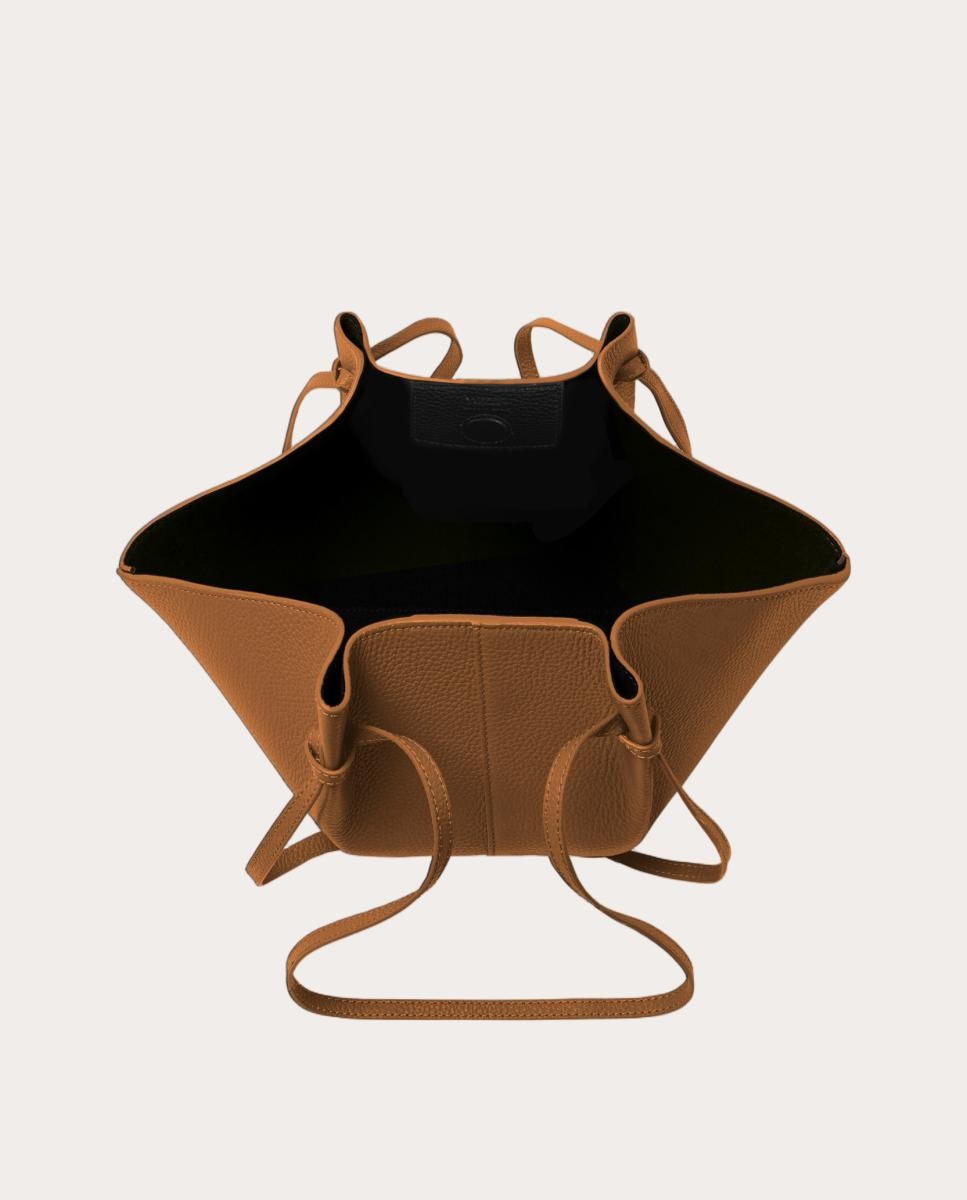 Imagen 3 de Bolso shopping Mochi de piel - Marrón claro Marrón claro