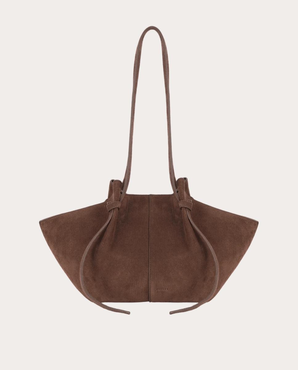 Imagen 0 de Bolso shopping Mochi de ante Marrón oscuro