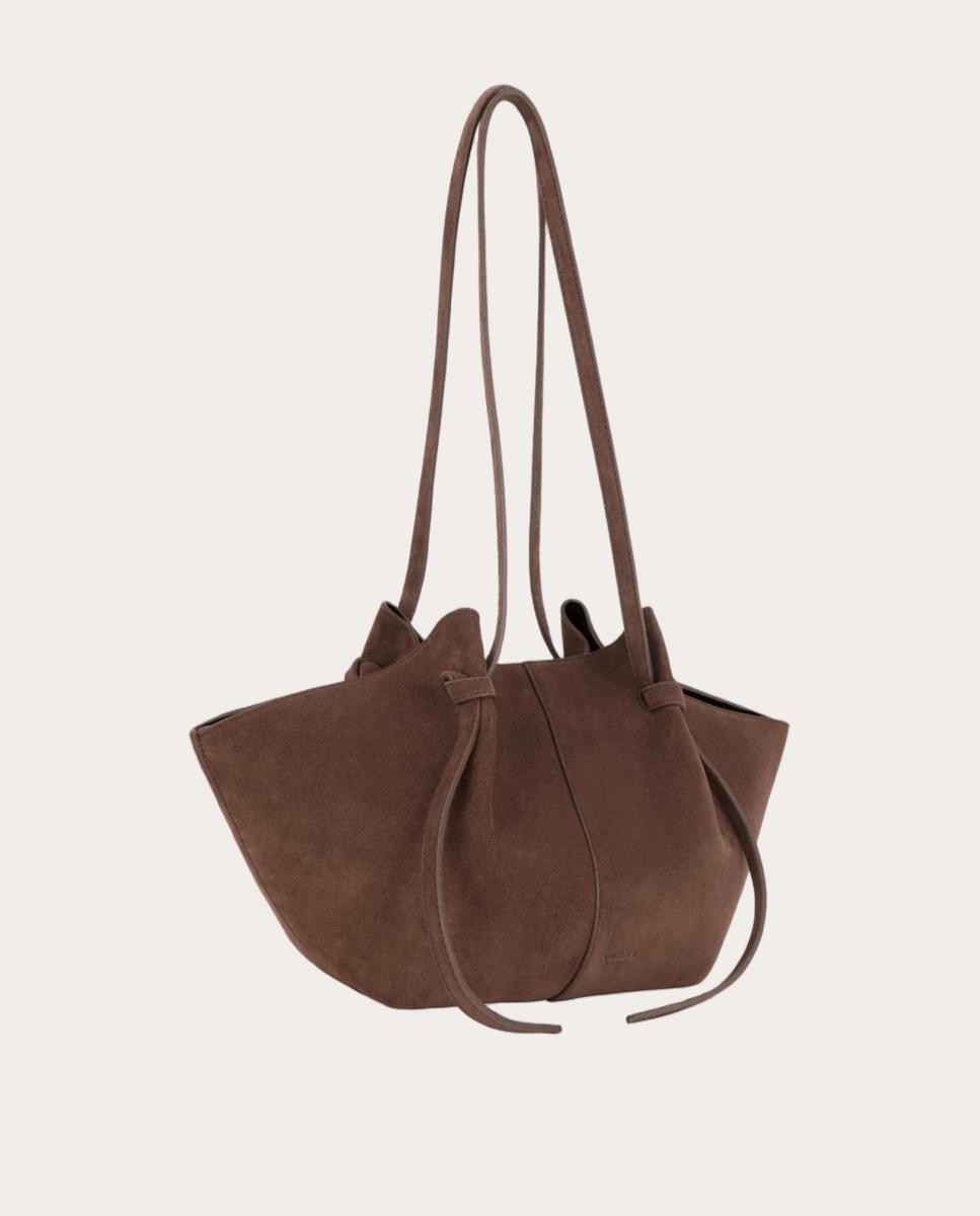 Imagen 2 de Bolso shopping Mochi de ante - Marrón oscuro Marrón oscuro