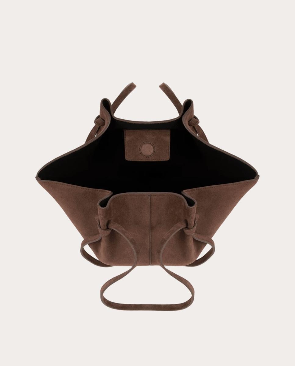 Imagen 3 de Bolso shopping Mochi de ante - Marrón oscuro Marrón oscuro