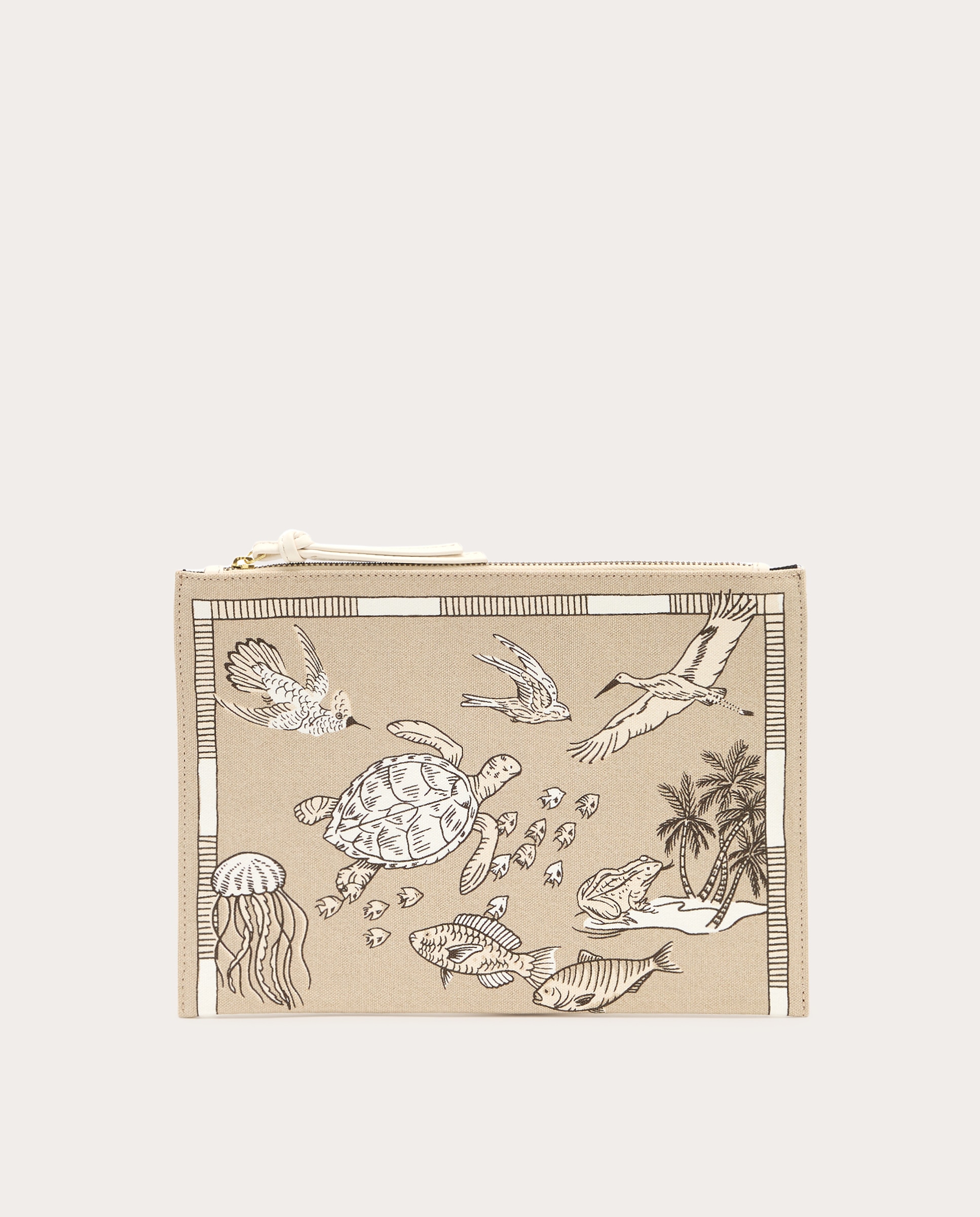 Necessaire Atlas de algodão Bege-2