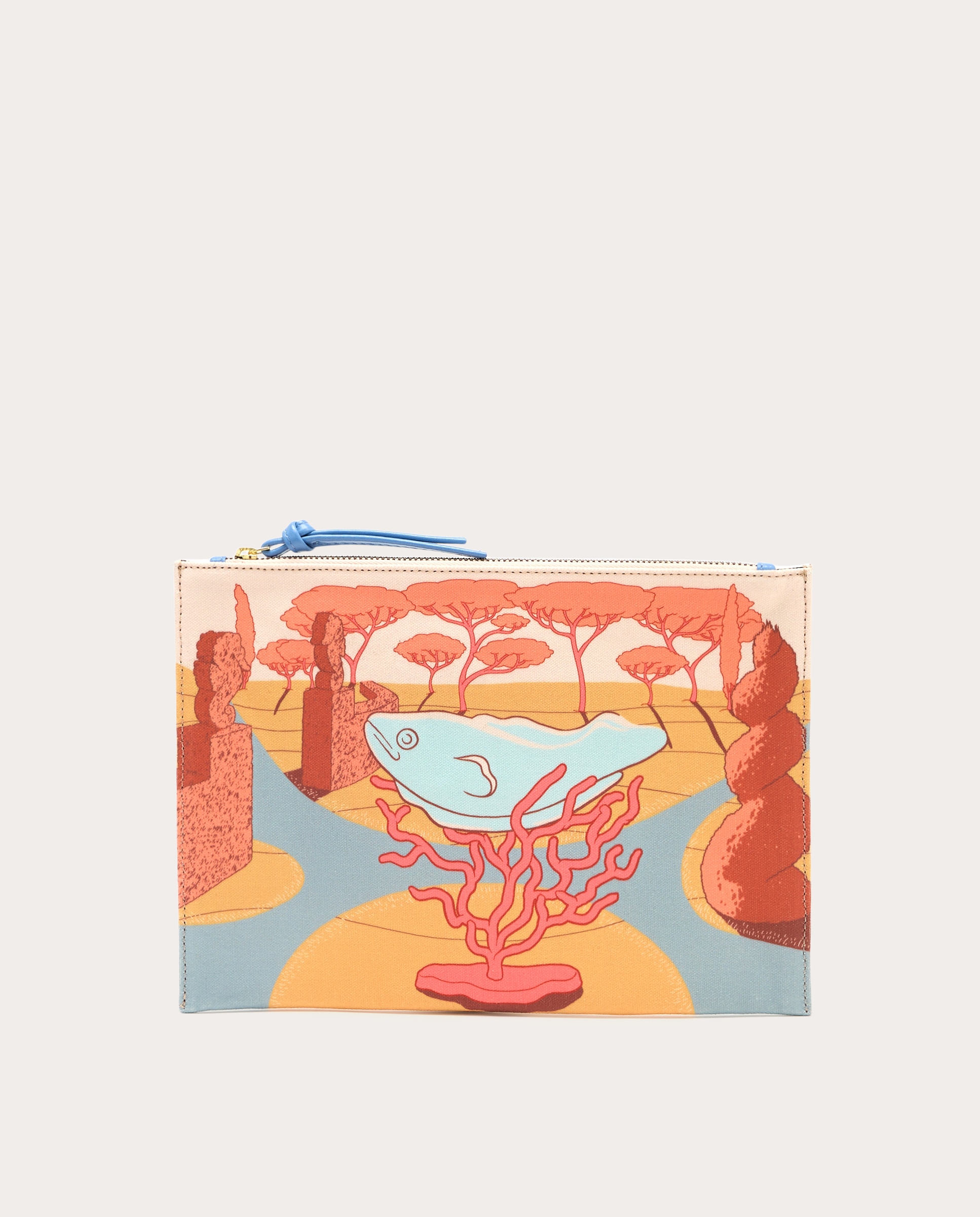 Necessaire Jardim de algodão Amarelo-2