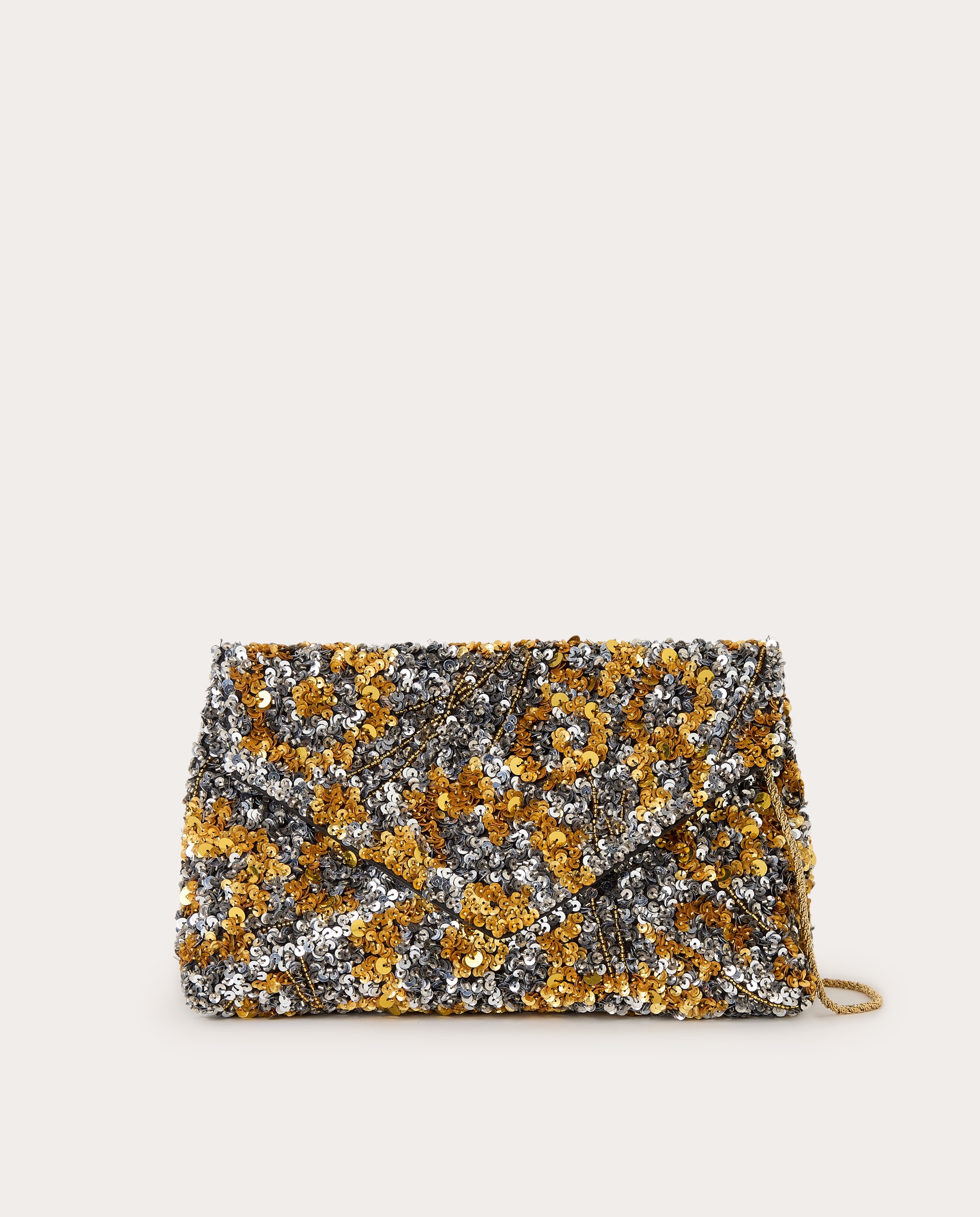 Imagen 0 de Bolso sobre de paillettes Oro
