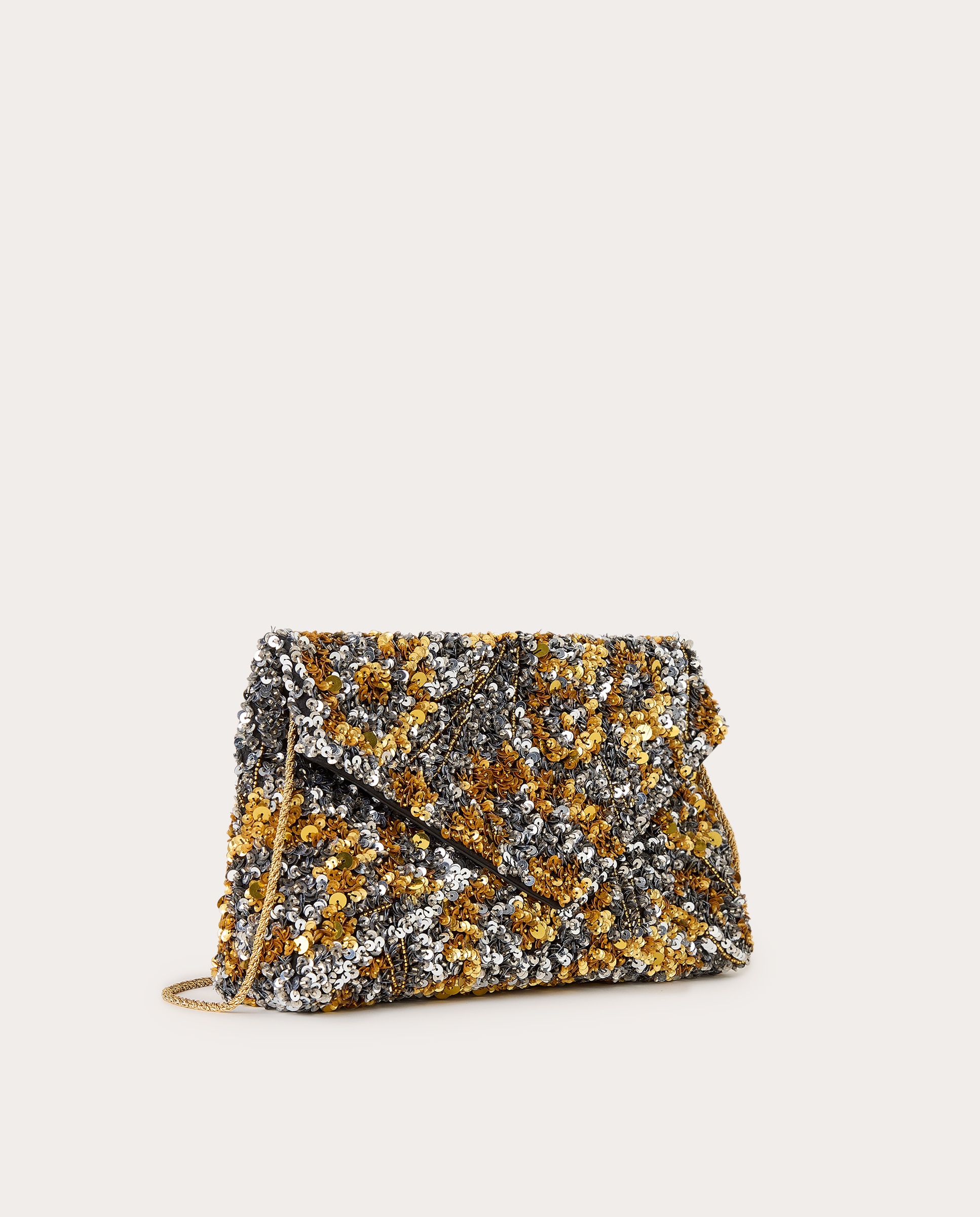 Bolso sobre de paillettes - Oro Oro-3