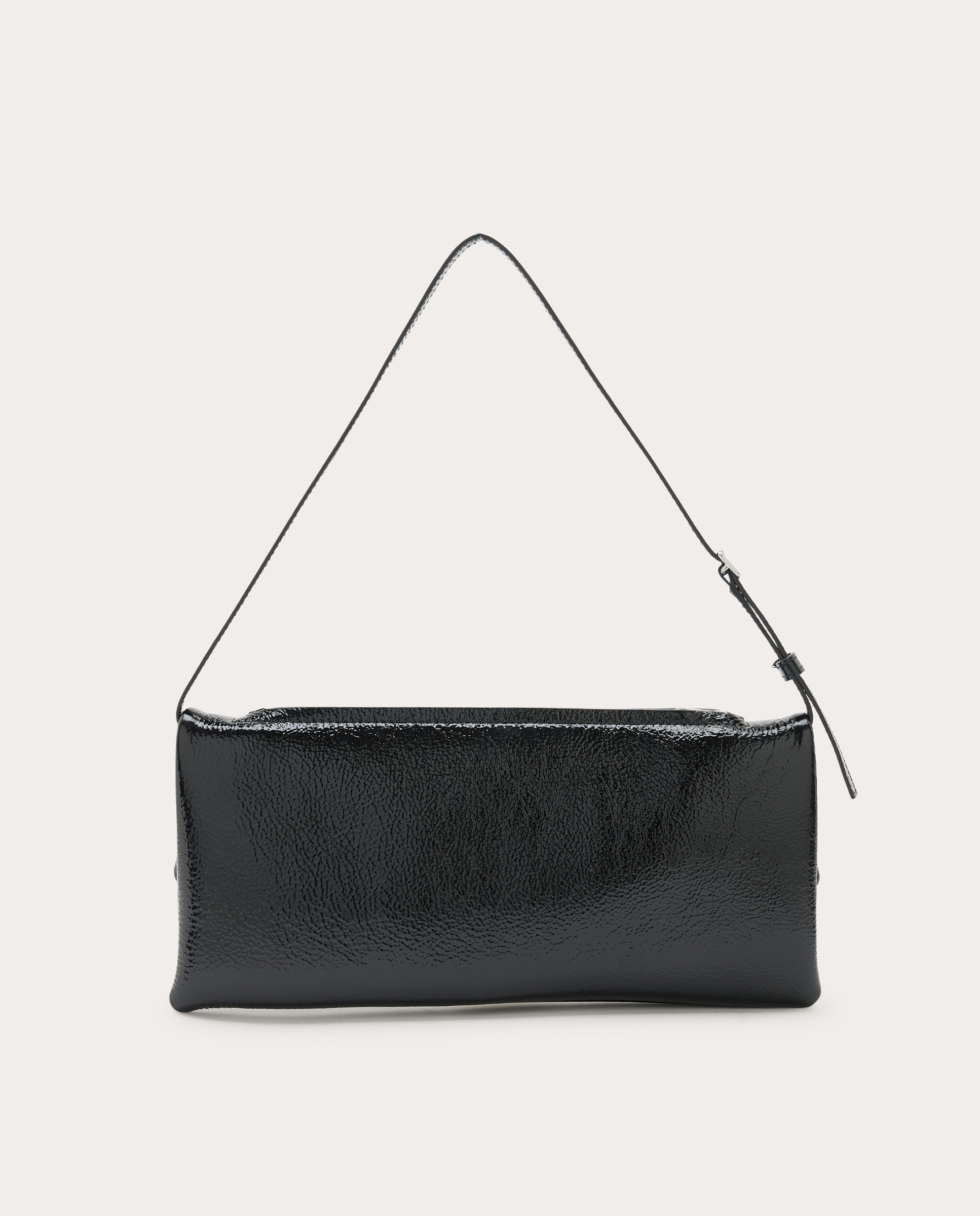 Bolso de mano Cuff de piel - Negro Negro-2