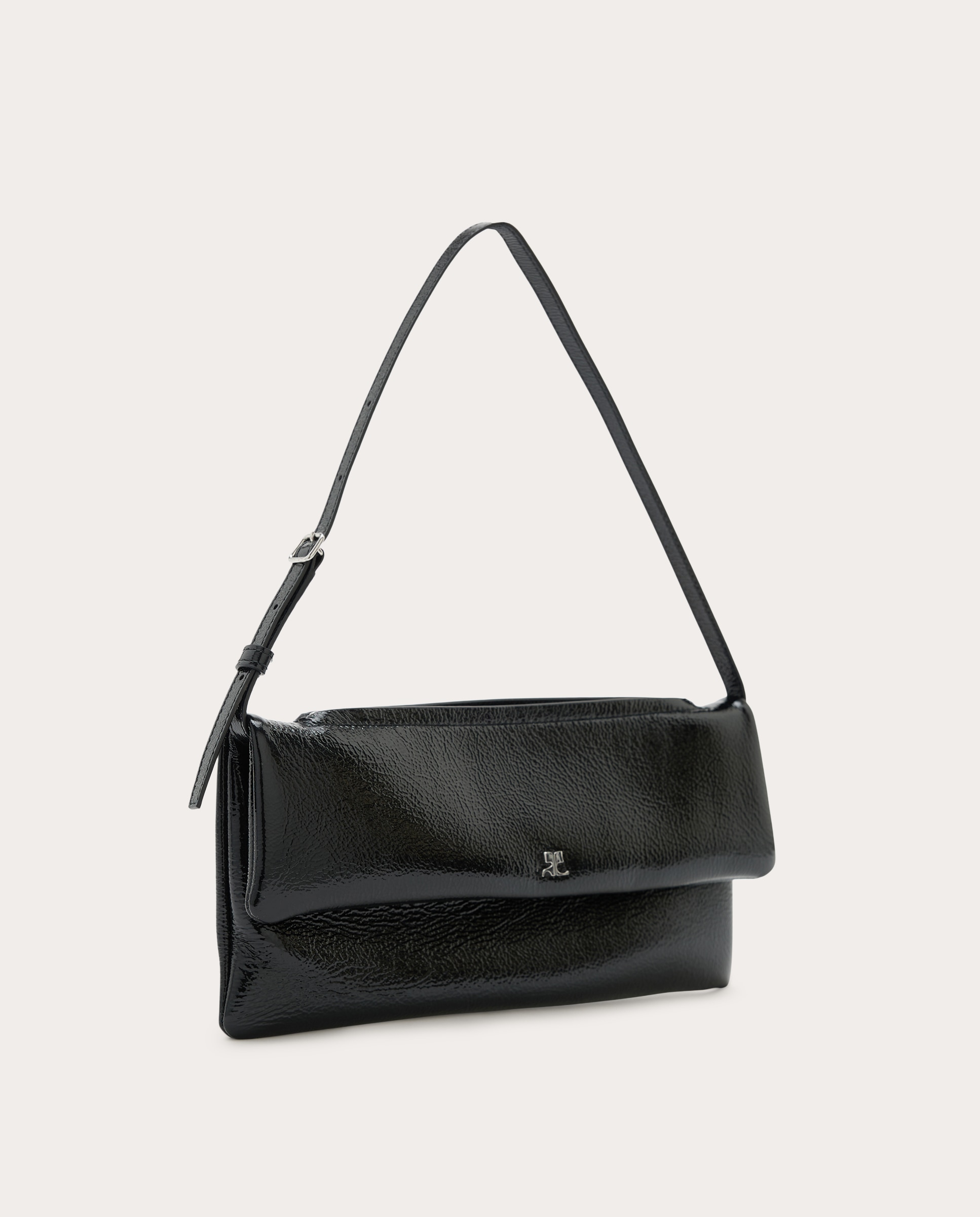 Bolso de mano Cuff de piel - Negro Negro-3
