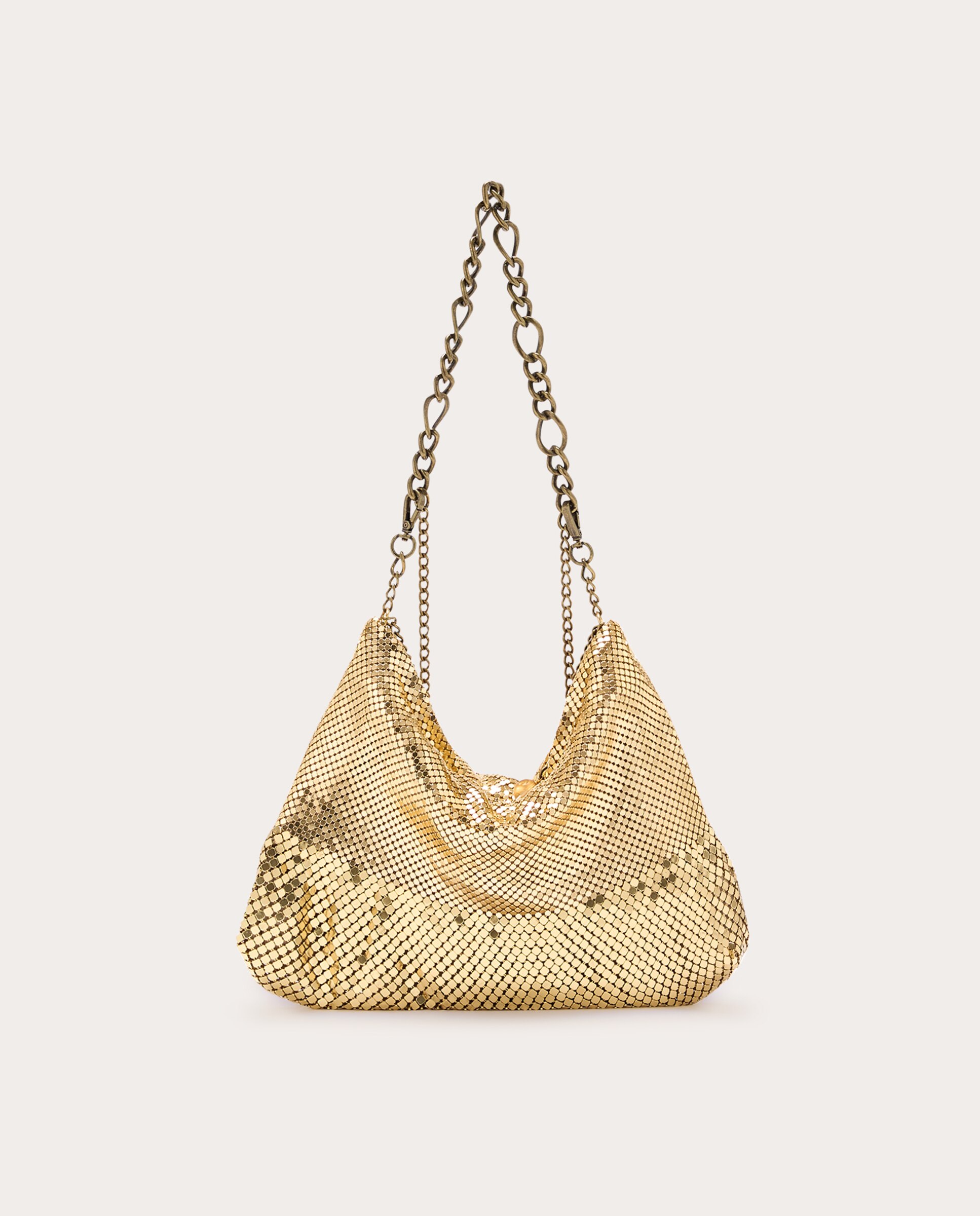 Imagen 0 de Bolso de mano Ana Disco Metal Oro