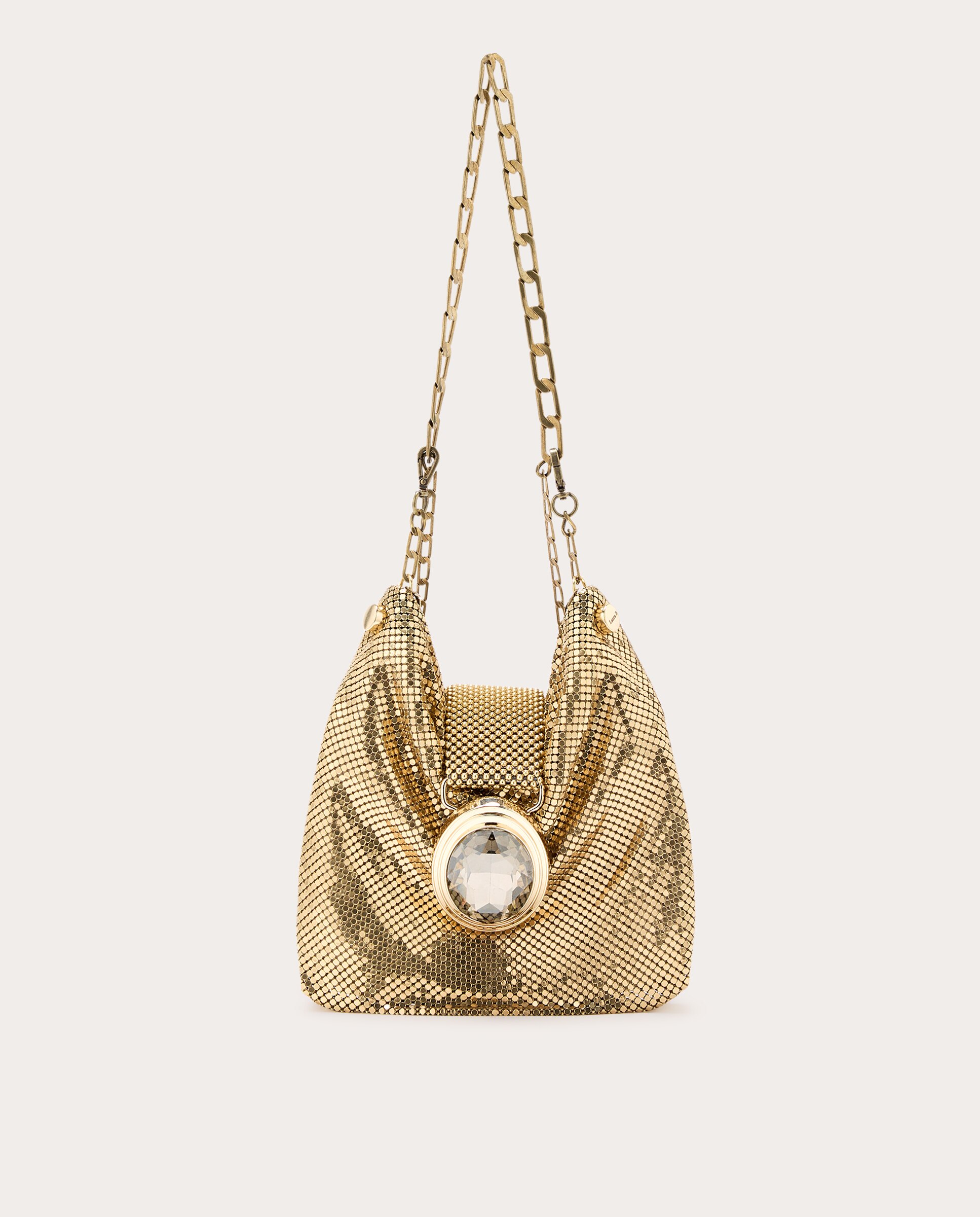 Imagen 0 de Bolso de mano Goldie Hand Metal Oro