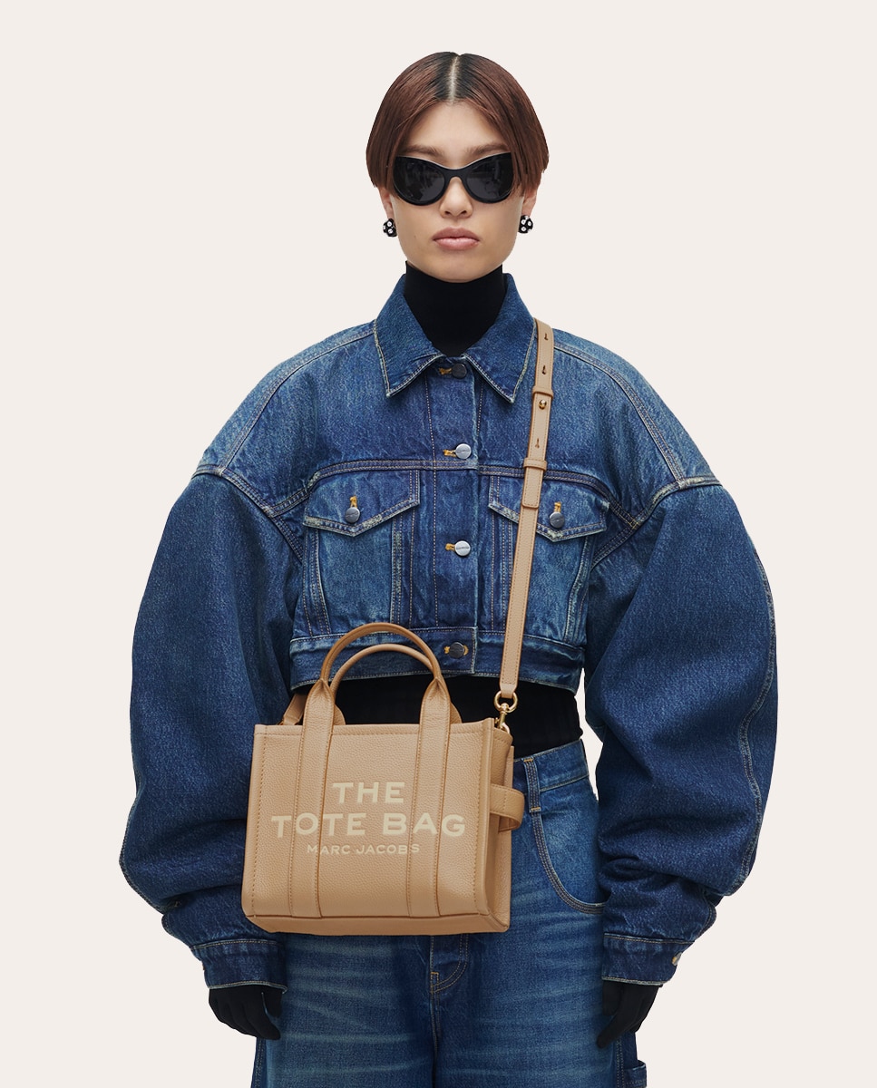 Mala Shopper Traveler Mini em Pele Camel-8