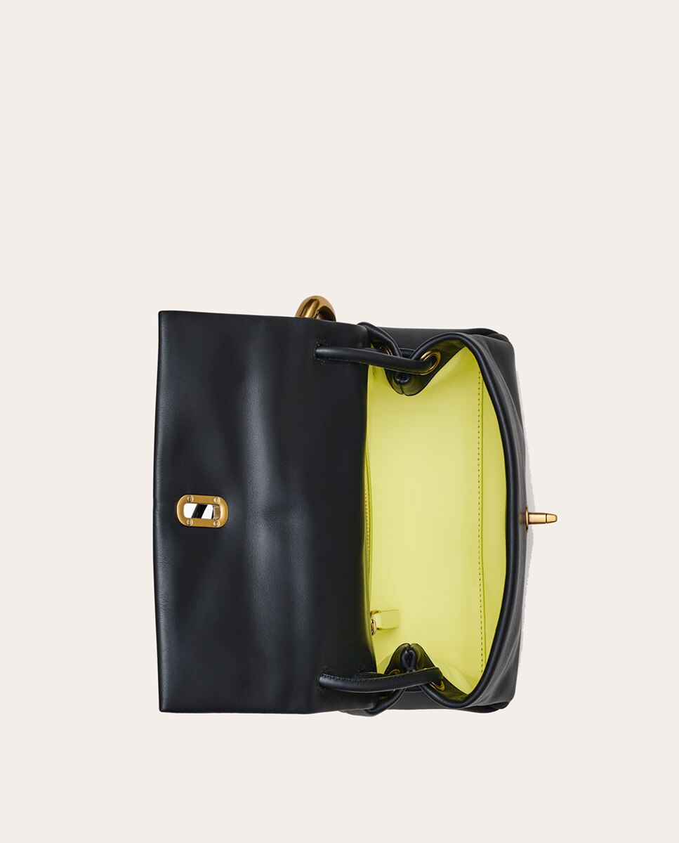 Mala Mini Dual em Pele Preto-4
