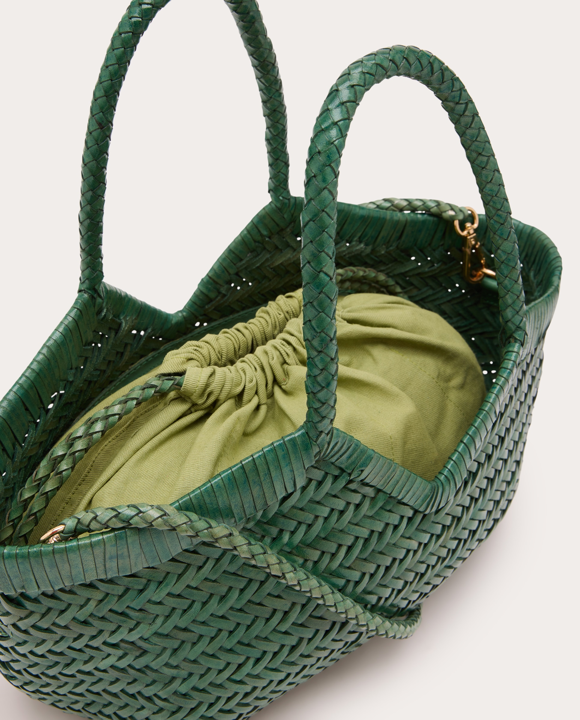 Bolso de mano Monet de piel - Verde Verde-3