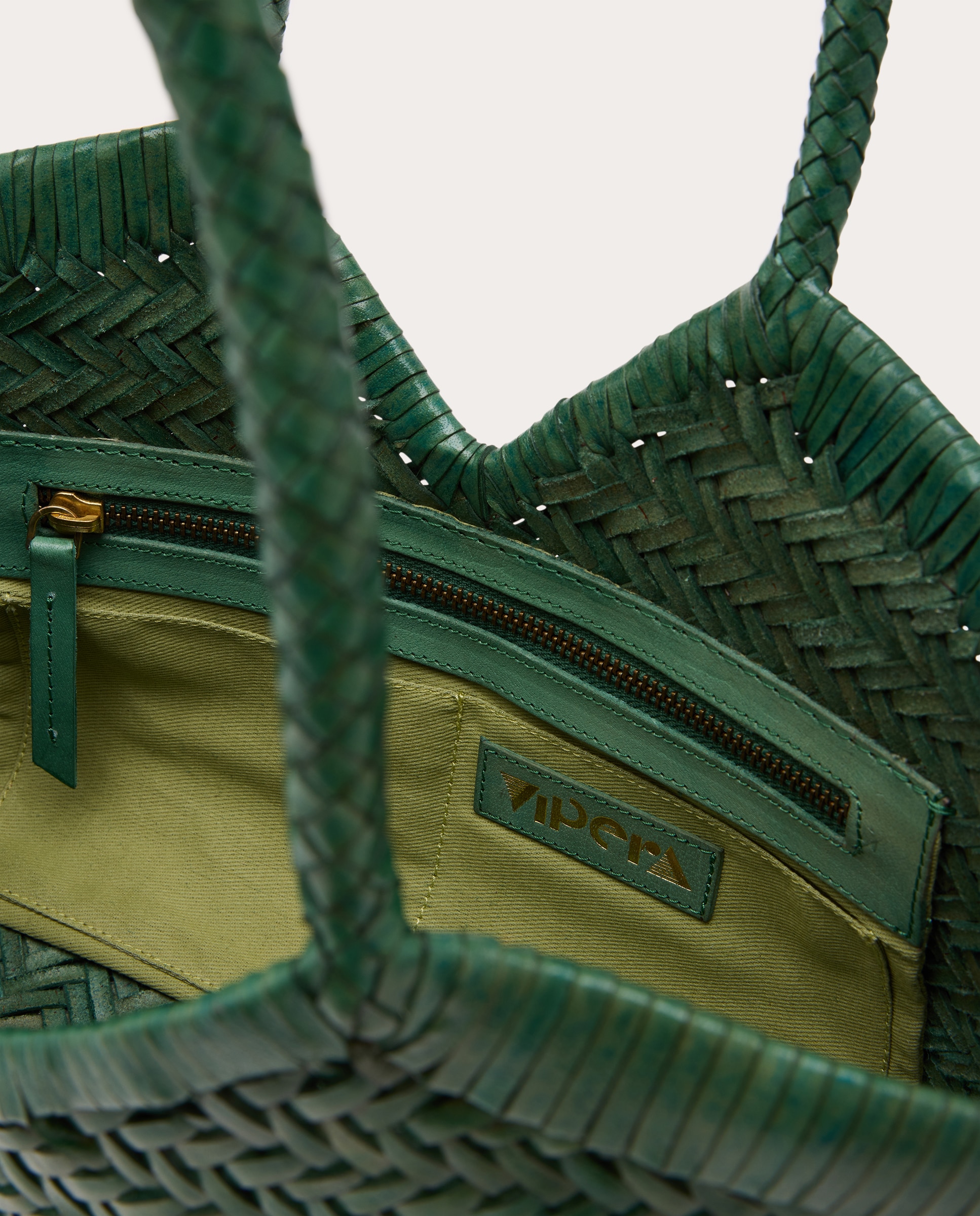 Bolso de mano Monet de piel - Verde Verde-4