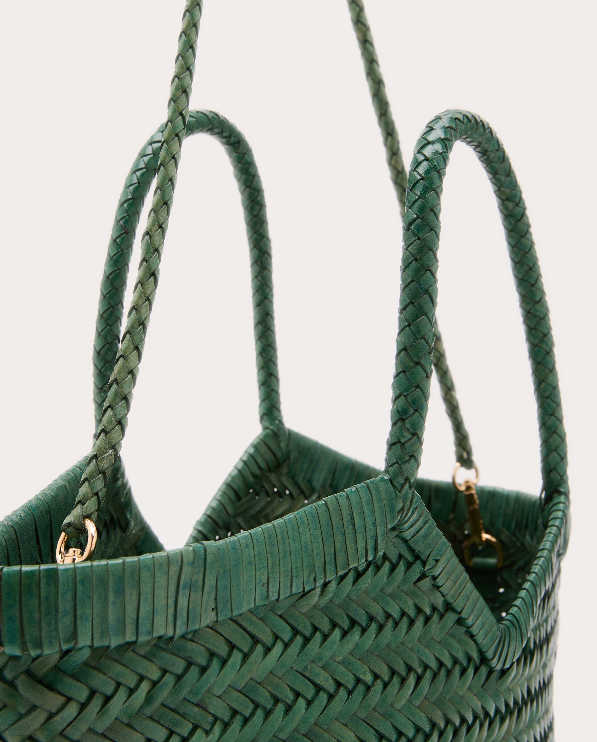 Bolso de mano Monet de piel - Verde Verde-5