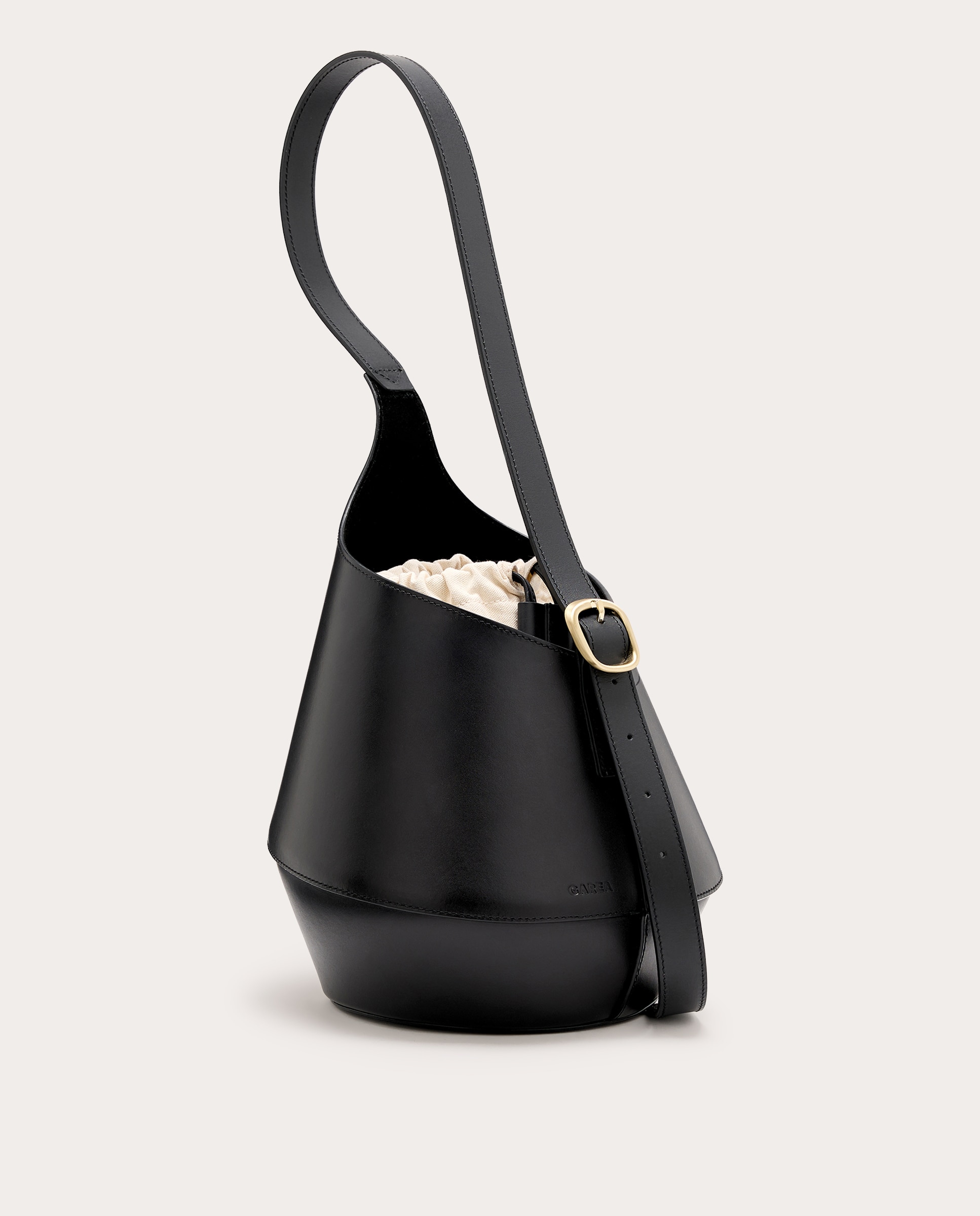Bolso de mano Lerna Petit de piel - Marrón claro Marrón claro-2