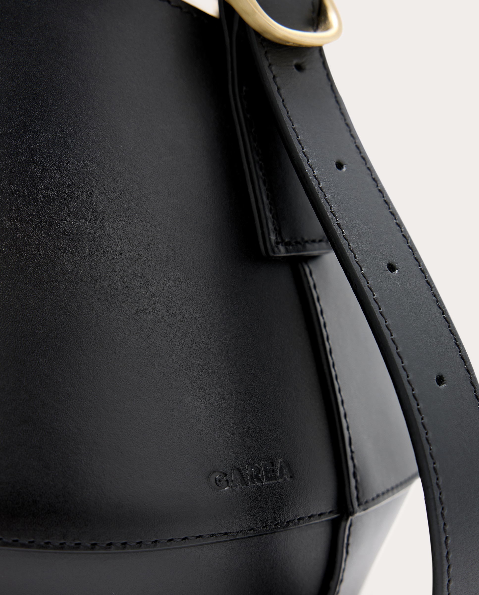 Bolso de mano Lerna Petit de piel - Marrón claro Marrón claro-4