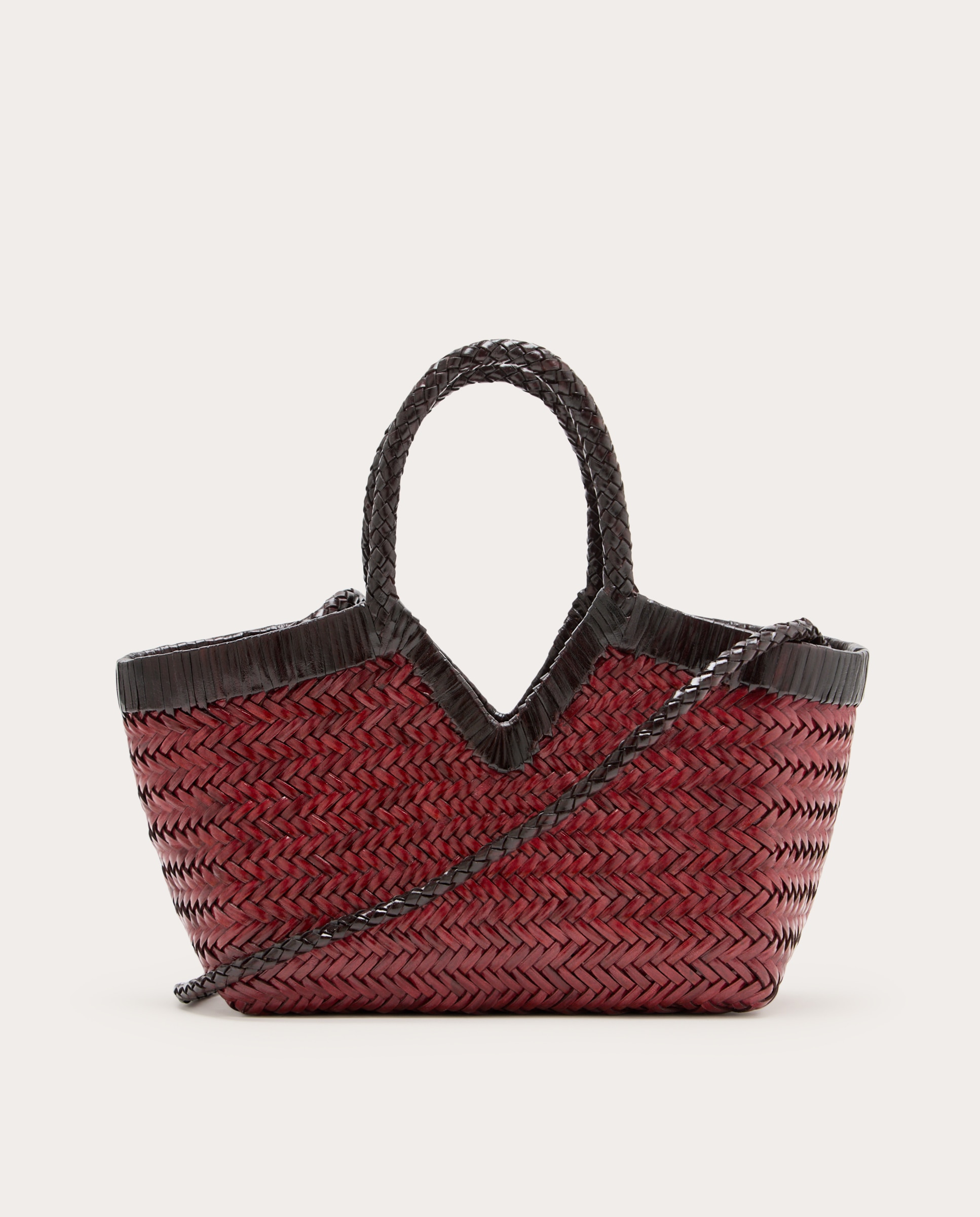 Imagen 0 de Bolso de mano Monet de piel Burdeos