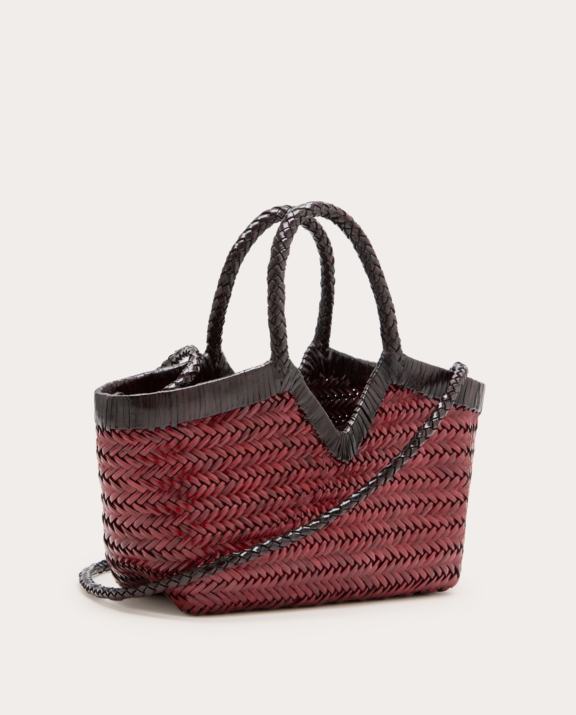 Bolso de mano Monet de piel - Burdeos Burdeos-2