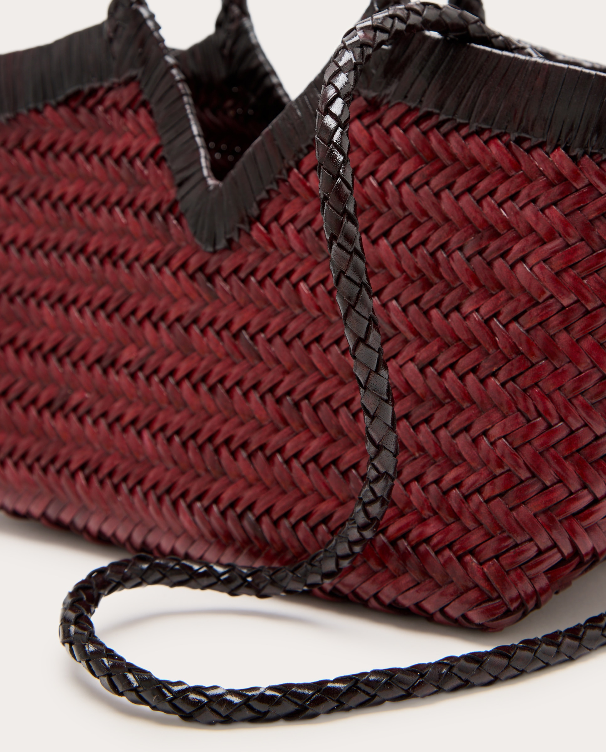 Bolso de mano Monet de piel - Burdeos Burdeos-5