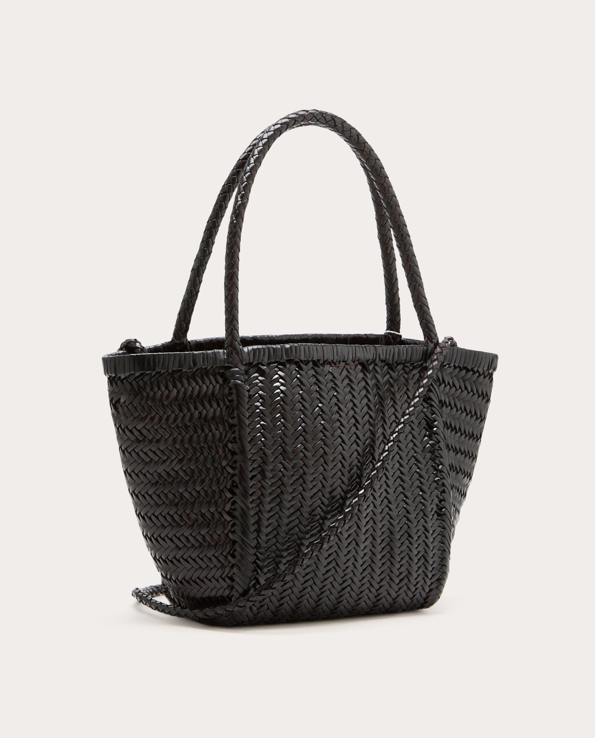 Bolso de mano Ruby de piel - Marrón oscuro Marrón oscuro-2