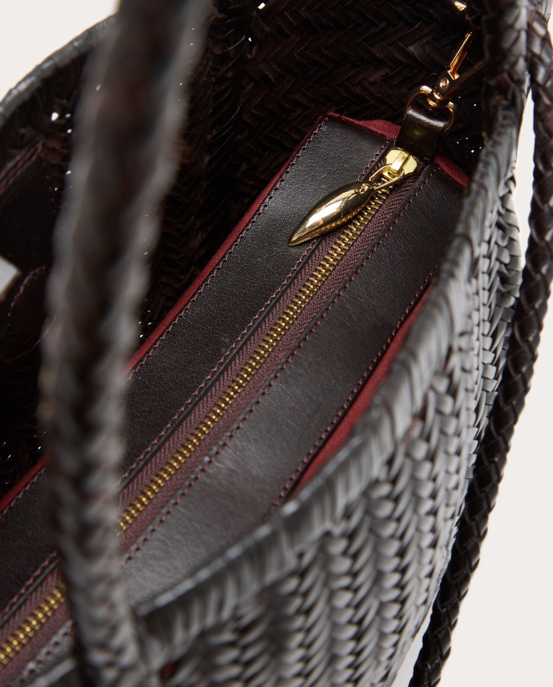 Bolso de mano Ruby de piel - Marrón oscuro Marrón oscuro-3