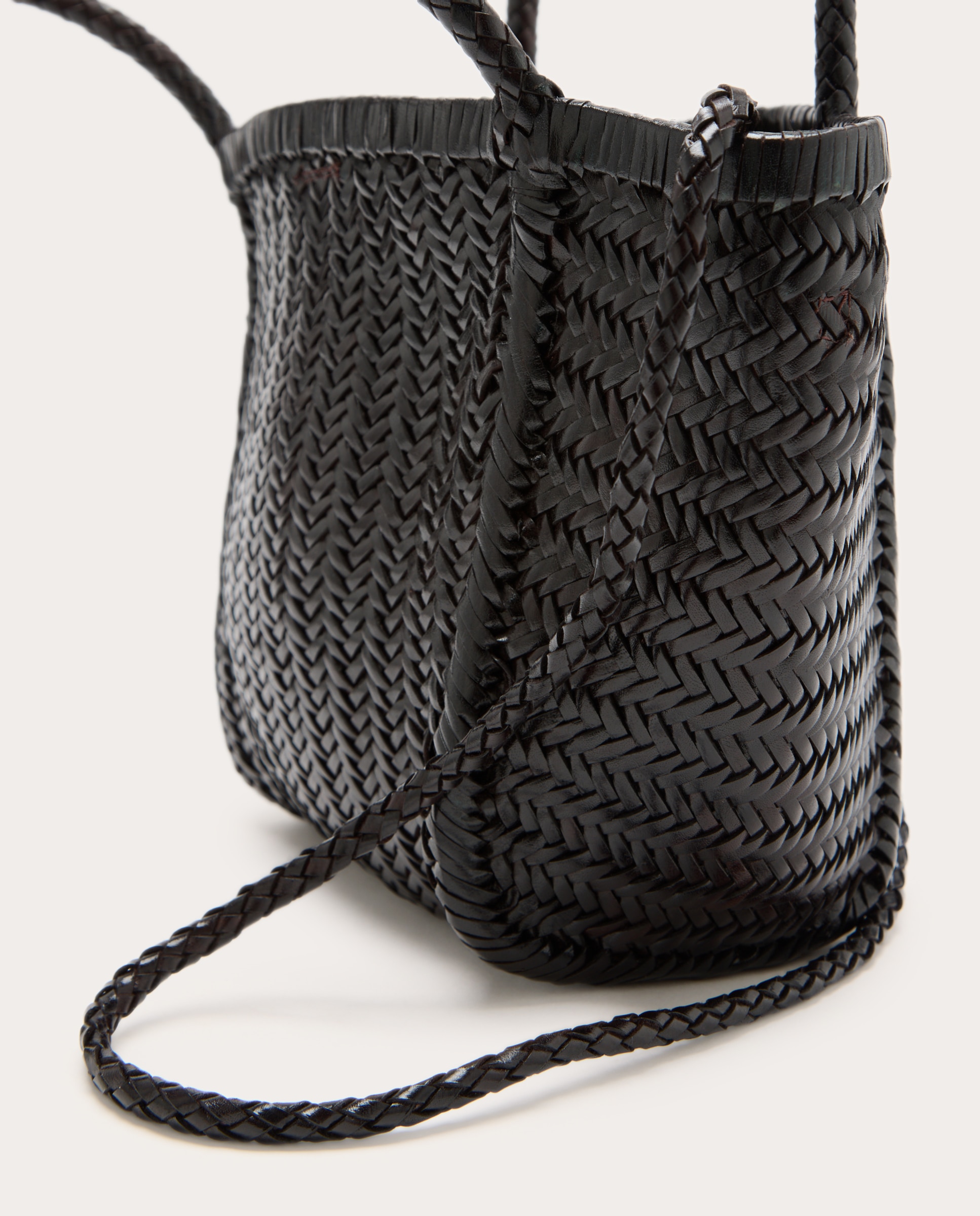 Bolso de mano Ruby de piel - Marrón oscuro Marrón oscuro-4