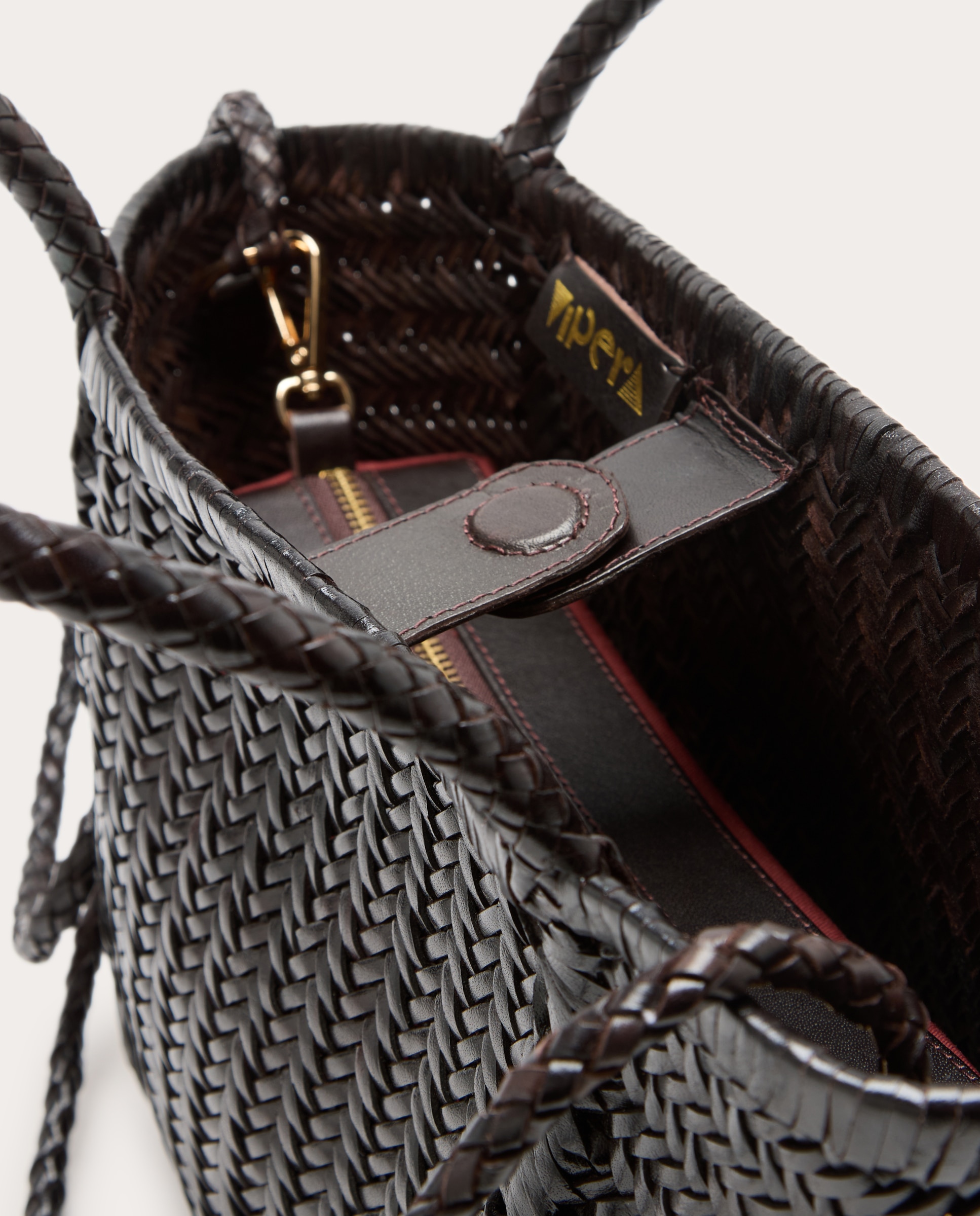 Bolso de mano Ruby de piel - Marrón oscuro Marrón oscuro-5