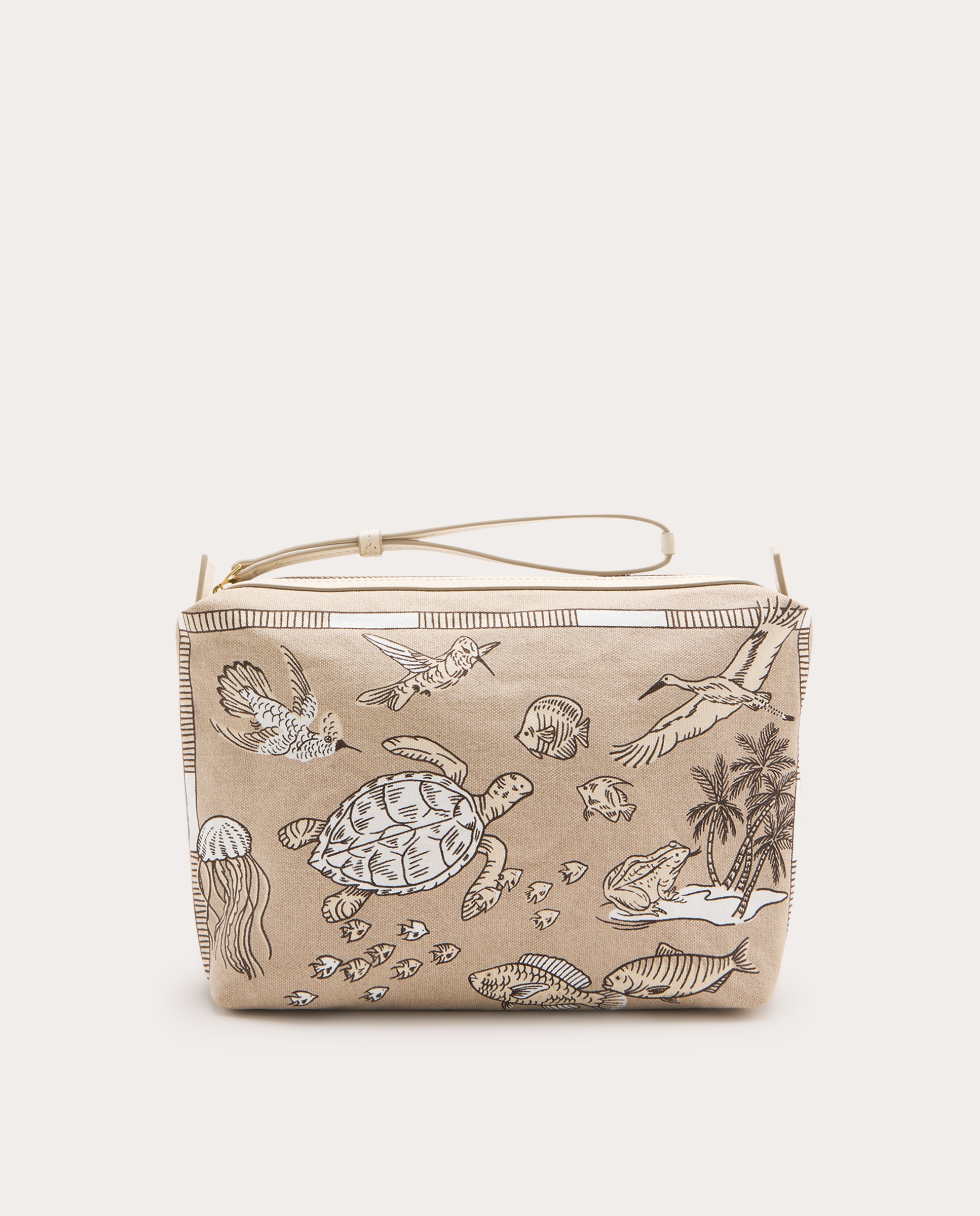 Necessaire Atlas de algodão Bege-2