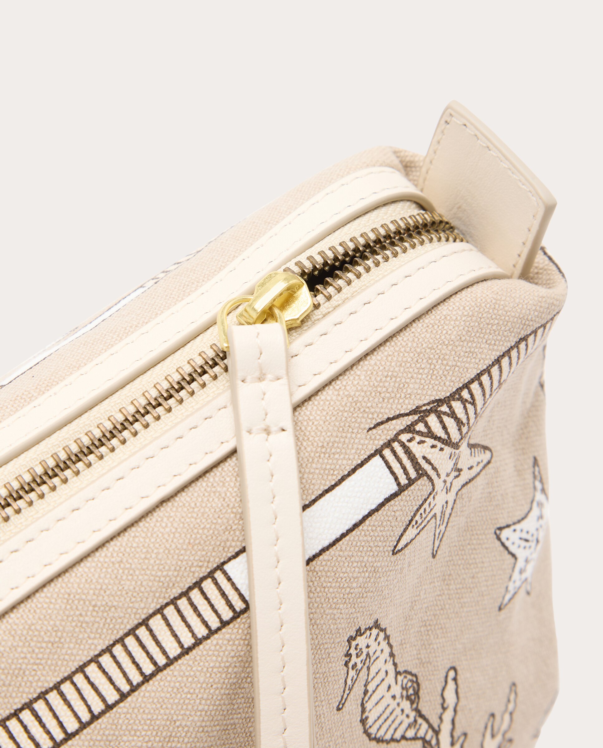 Necessaire Atlas de algodão Bege-5
