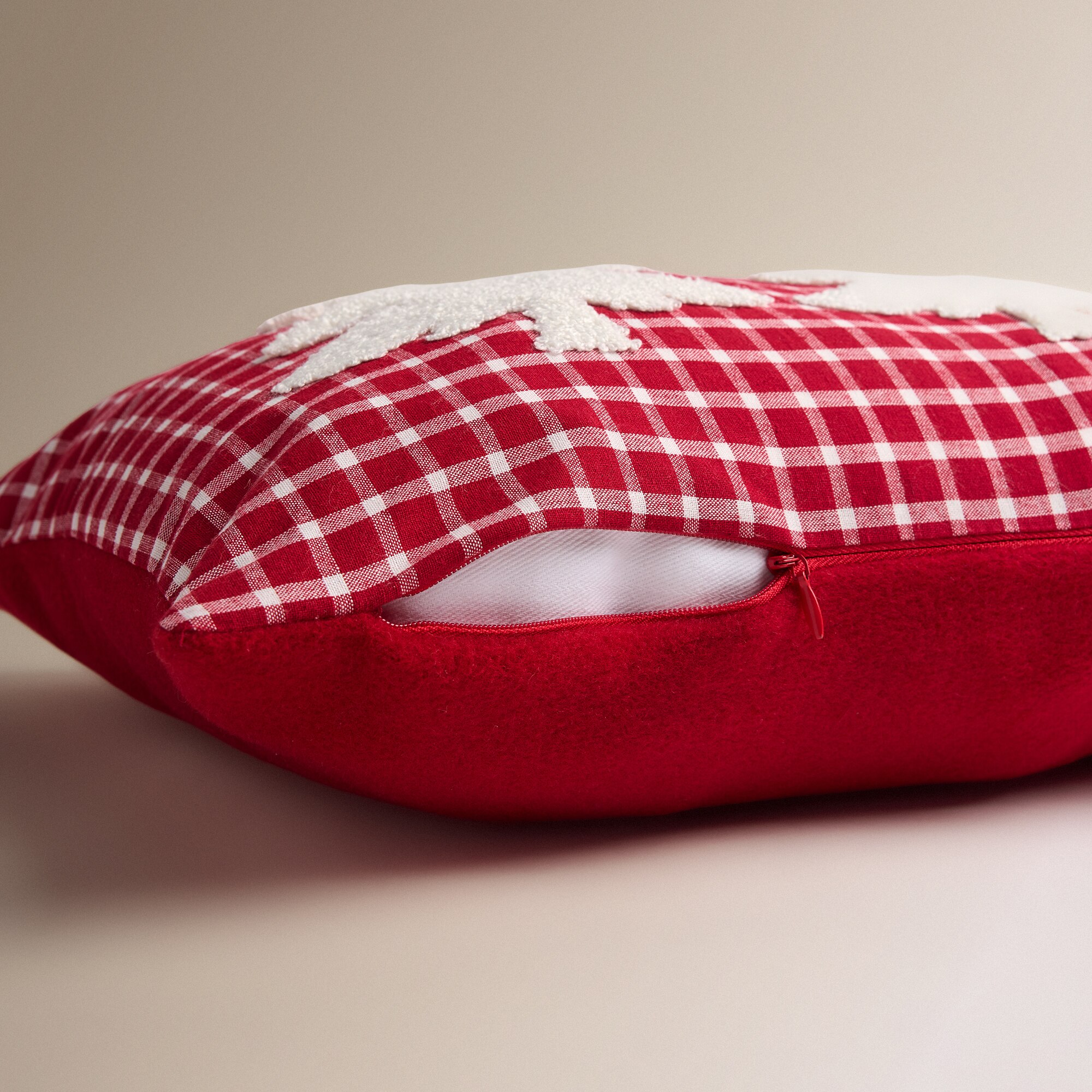 Capa de Almofada Pinheiros Vermelho-3