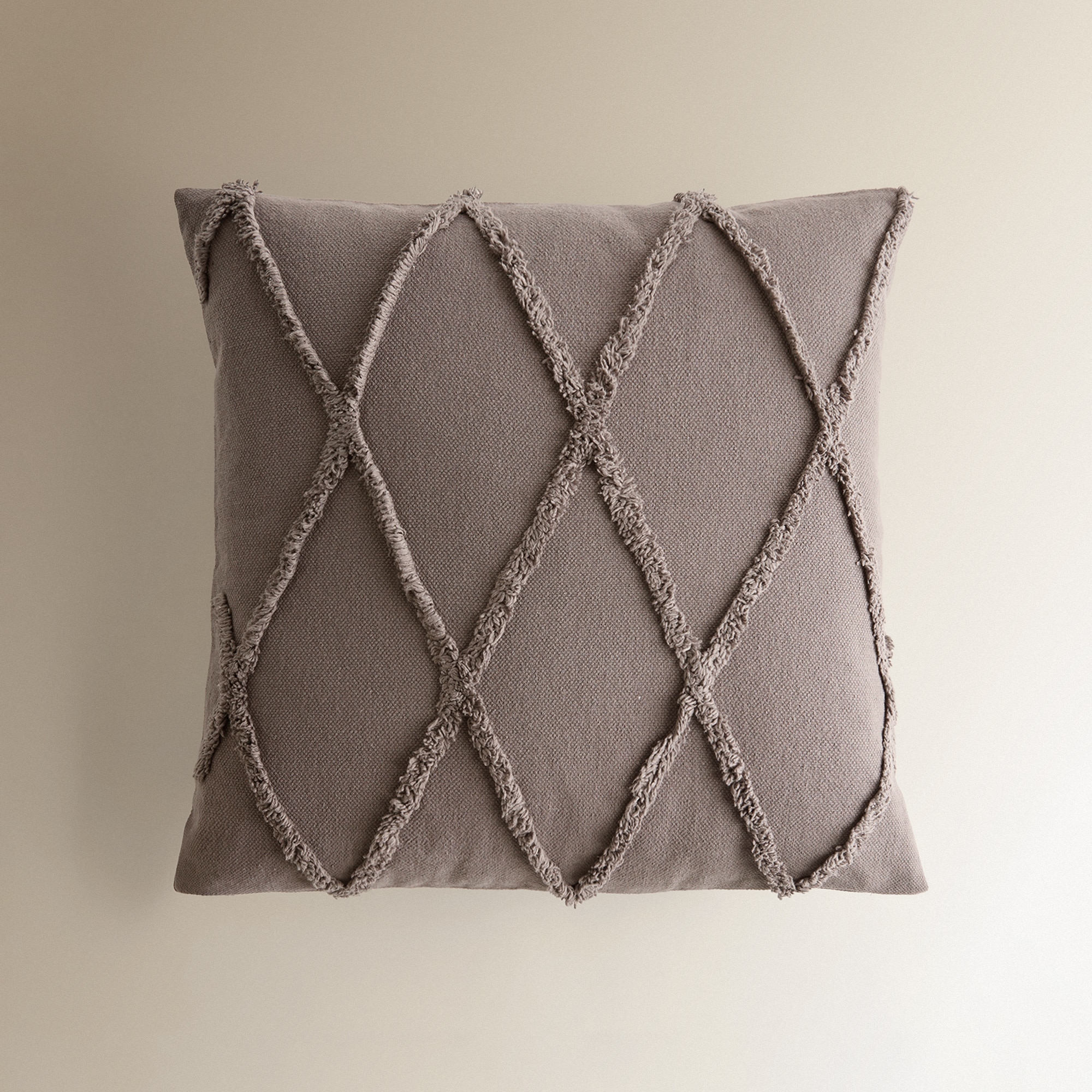 Funda de cojín Rombos Gris-2