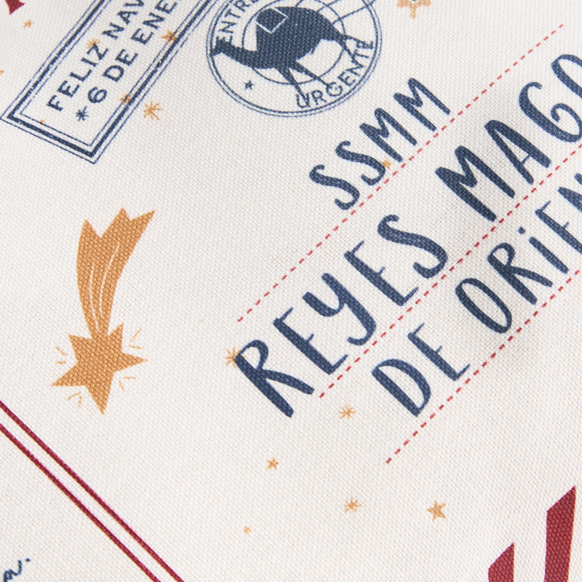 Capa de Almofada Postal Multicolor-4