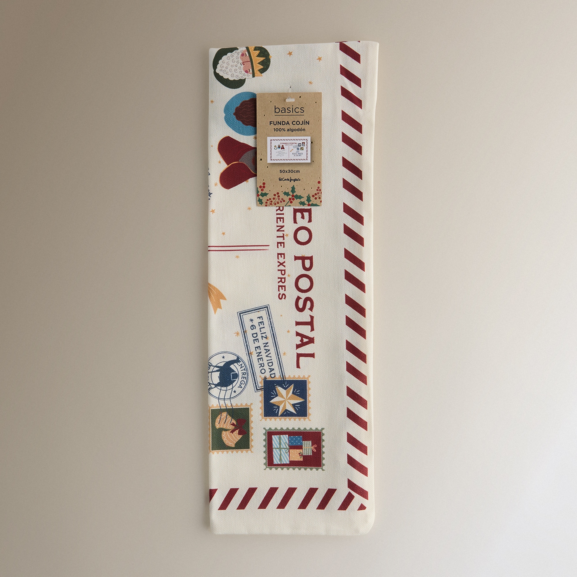 Capa de Almofada Postal Multicolor-5