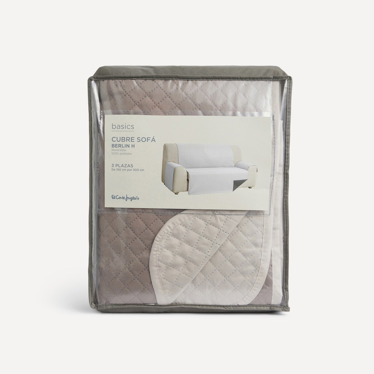 Cubre sofá Berlín H Basics El Corte Inglés Beige-6