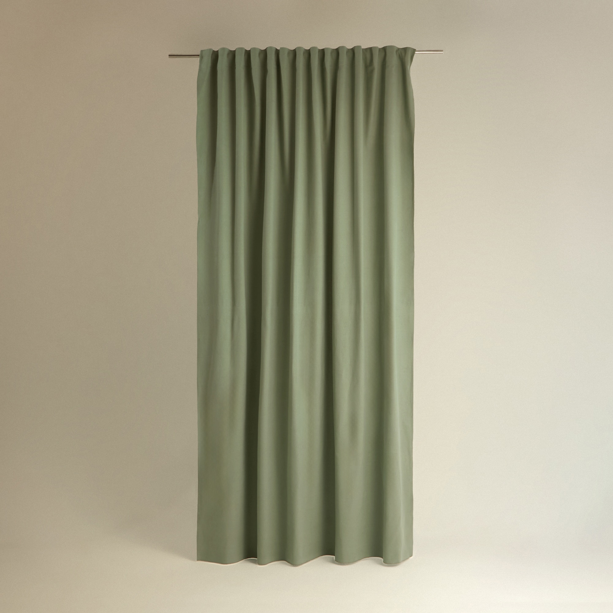 Cortina confeccionada con sistema multiusos Dalí - Verde 180 x 280 cm Verde-2