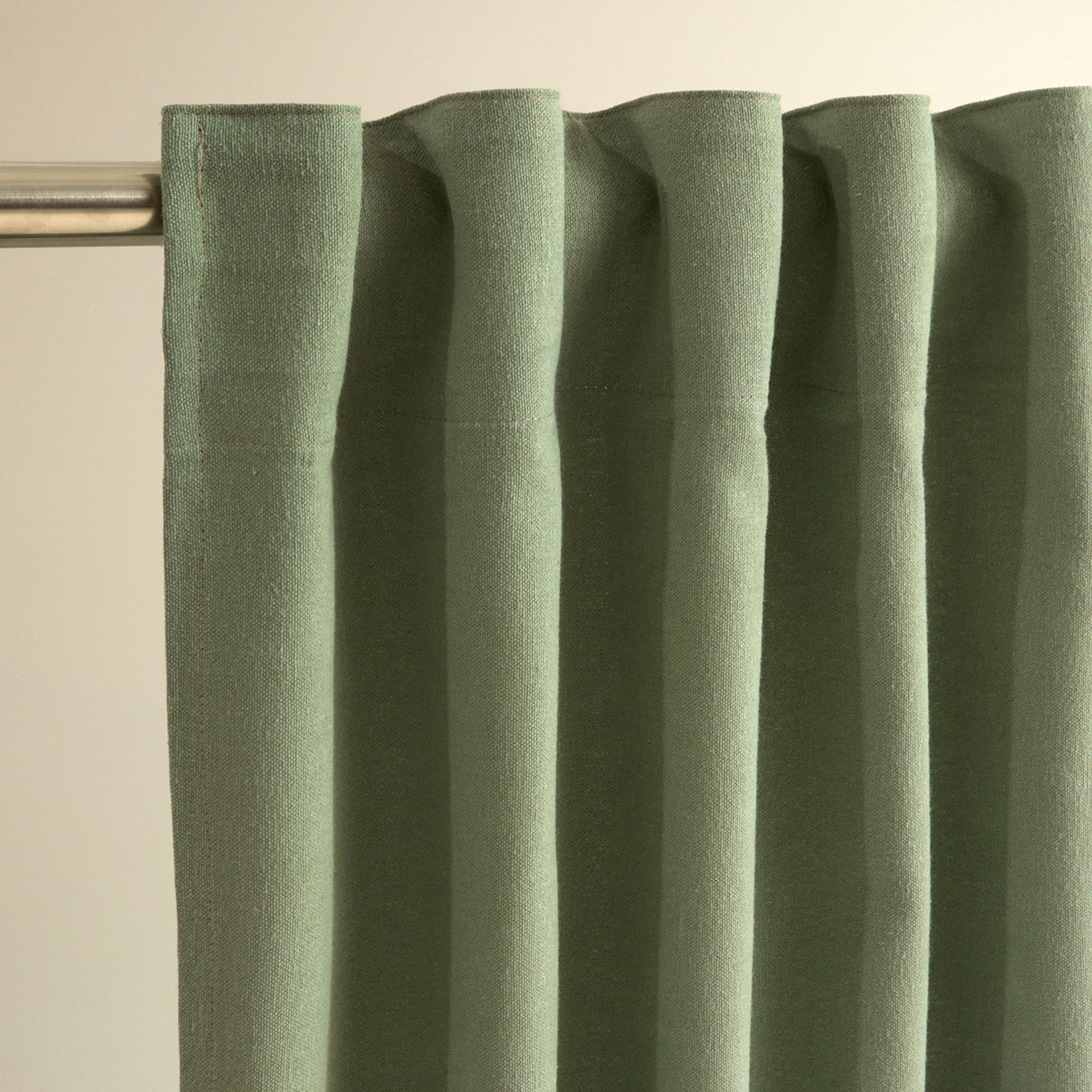 Cortina confeccionada con sistema multiusos Dalí - Verde 180 x 280 cm Verde-3