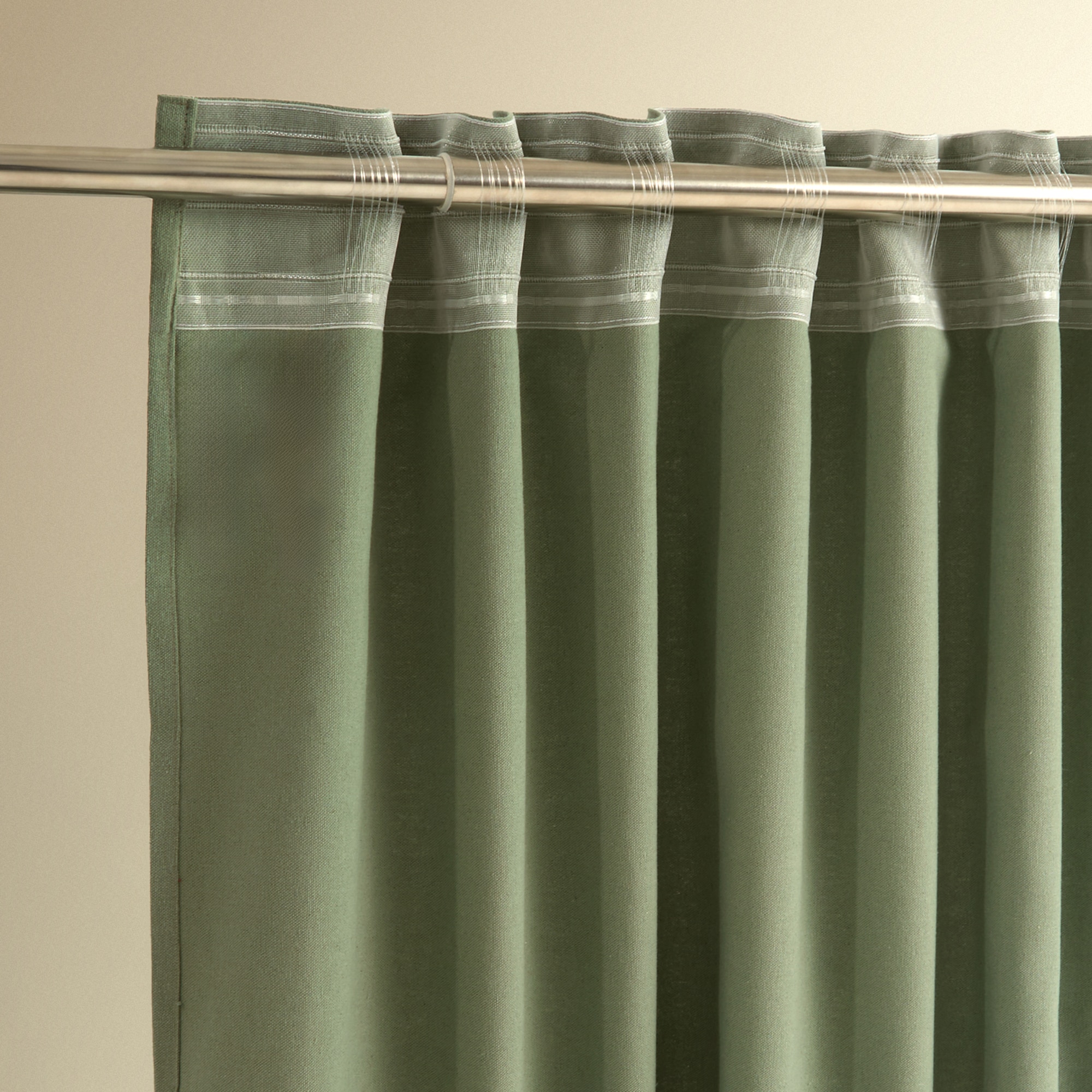 Cortina confeccionada con sistema multiusos Dalí - Verde 180 x 280 cm Verde-5