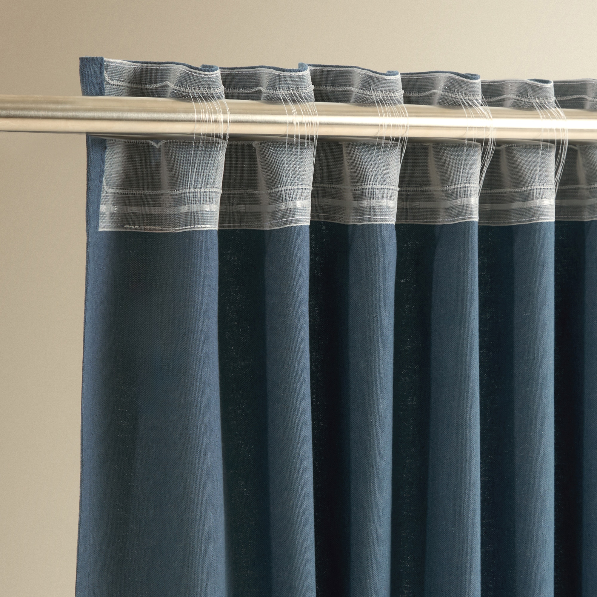 Cortina Confecionada com Sistema Multiusos Dali Azul-5