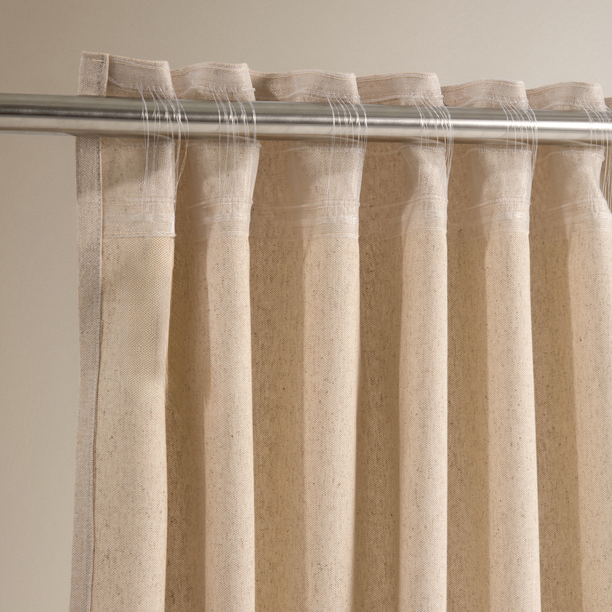 Cortina confeccionada con sistema multiusos Dalí - Beige 180 x 280 cm Beige-5