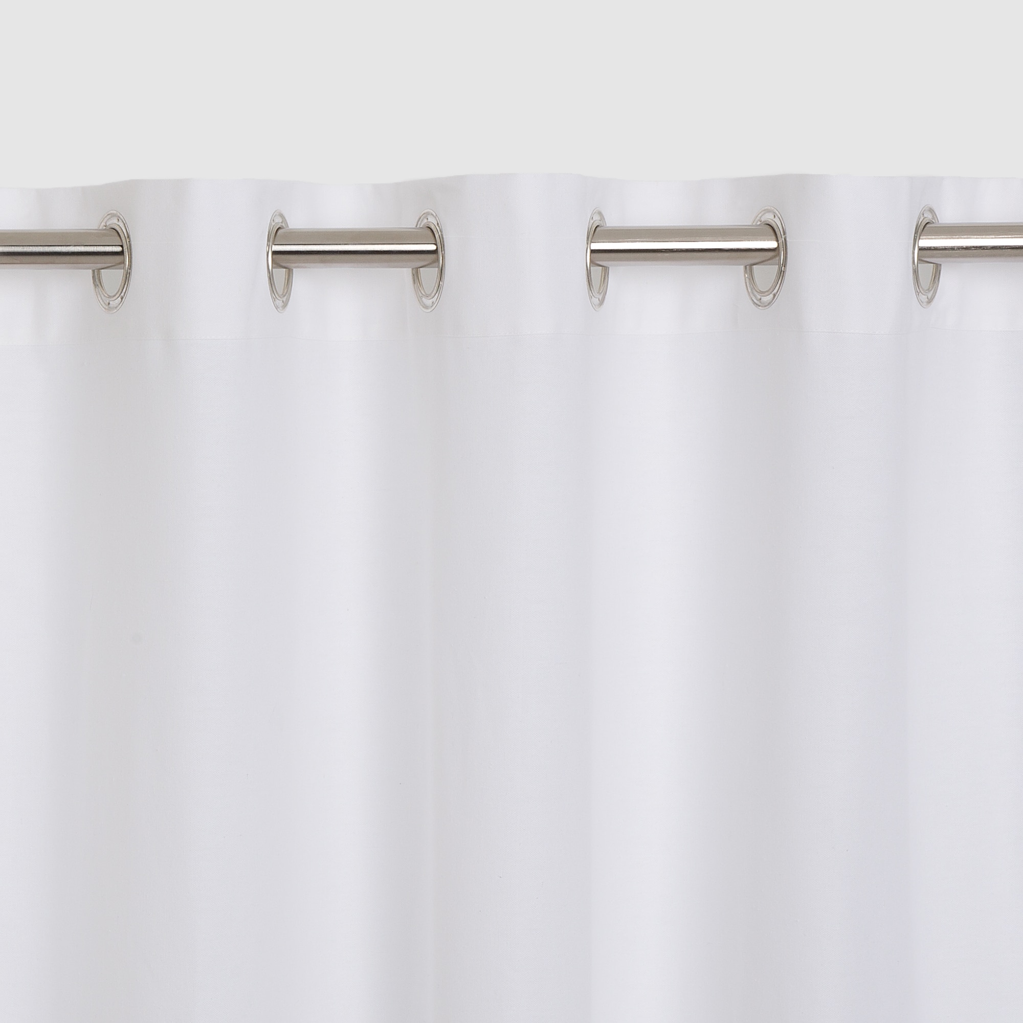 Cortina confeccionada com argolas Basic El Corte Inglés Branco-3