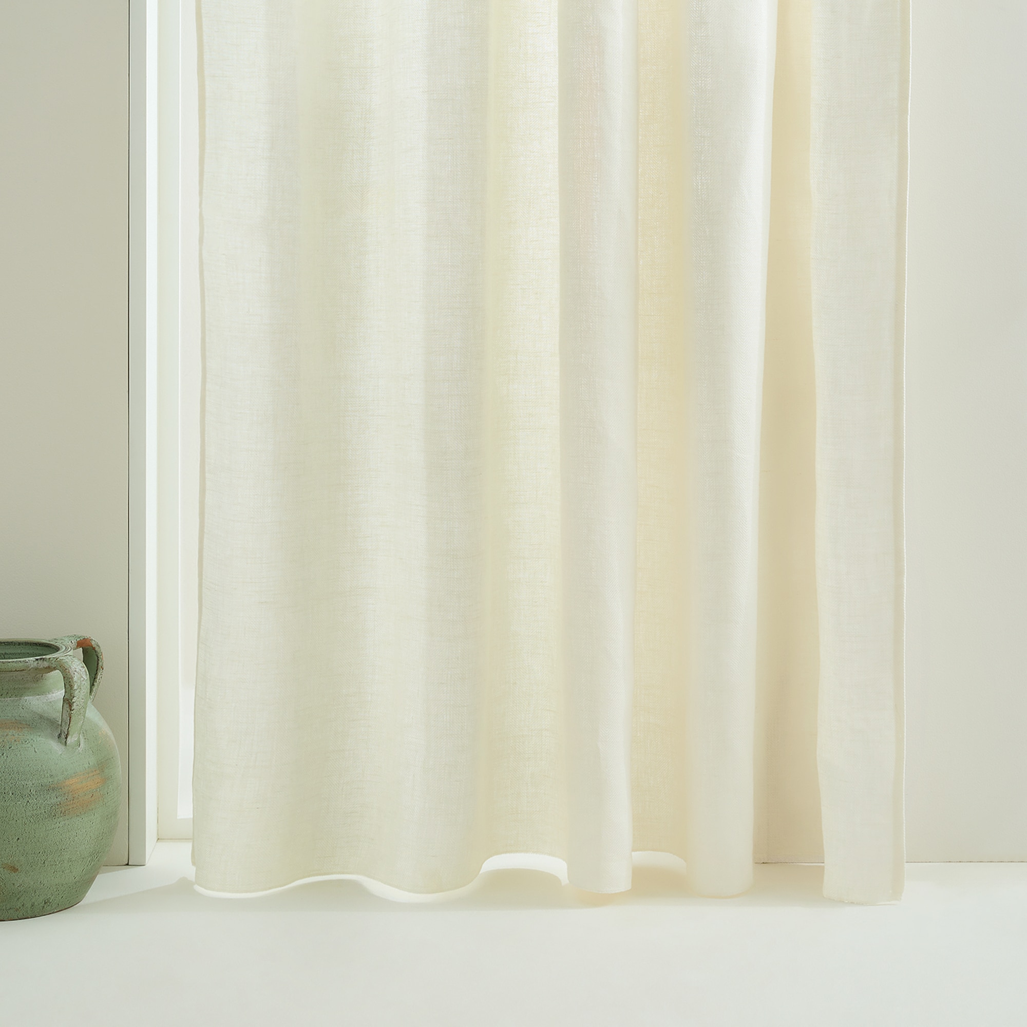 Cortina confeccionada con sistema multiusos Sidney El Corte Inglés - Blanco 200 x 280 cm Blanco-1