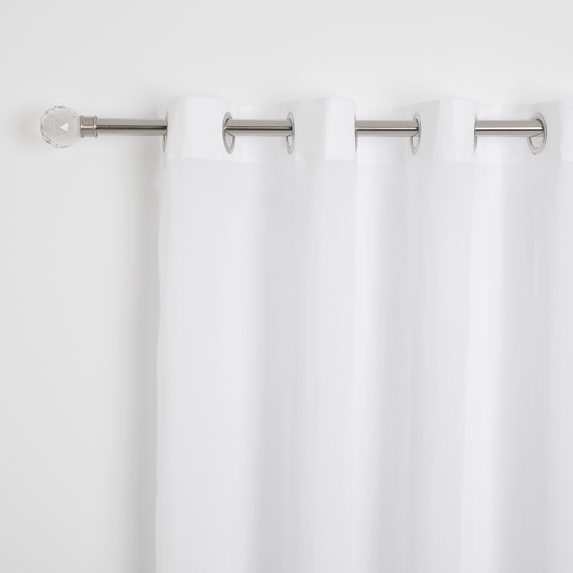 Cortina confeccionada com argolas Etamine El Corte Inglés Branco-1