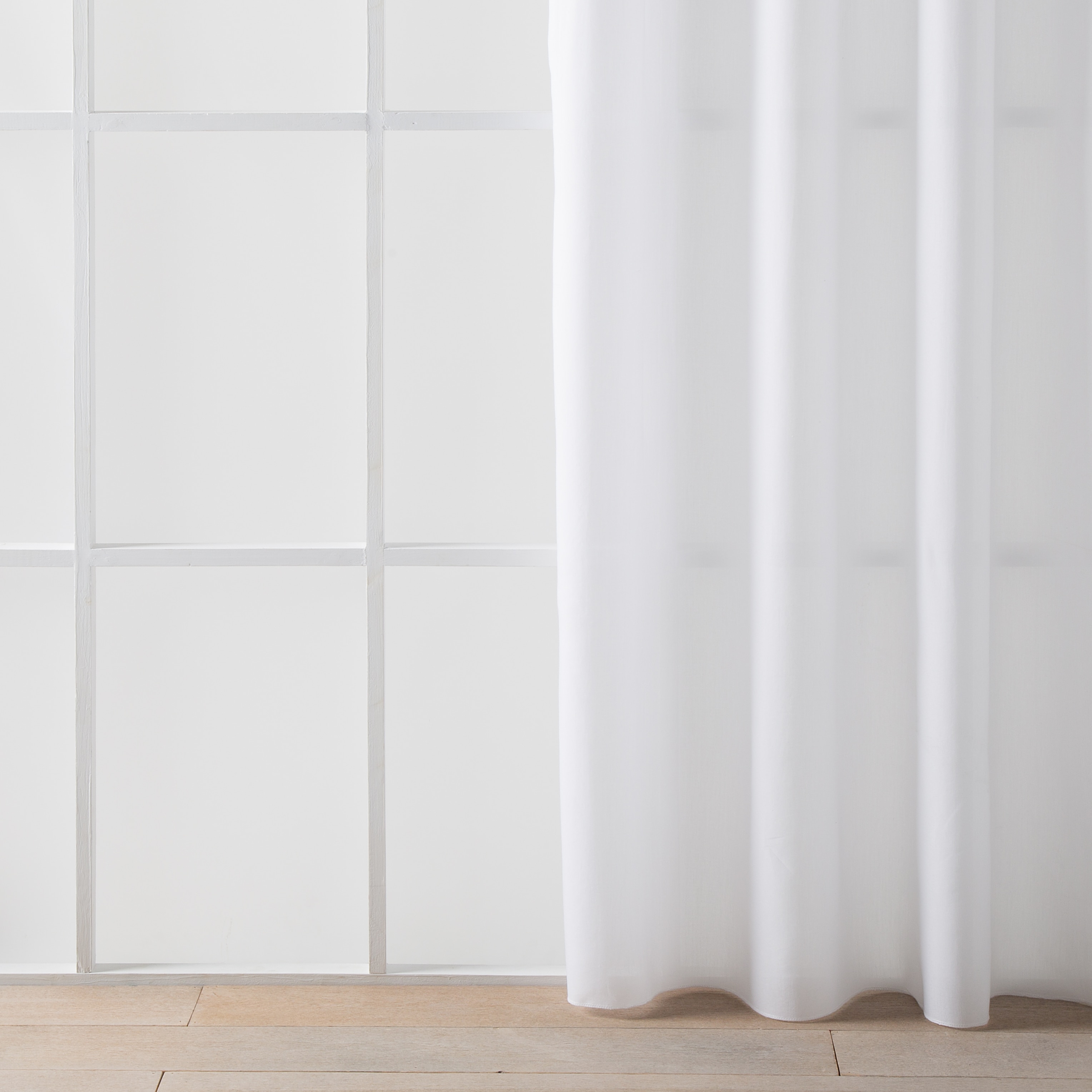 Cortina confeccionada com argolas Etamine El Corte Inglés Branco-2