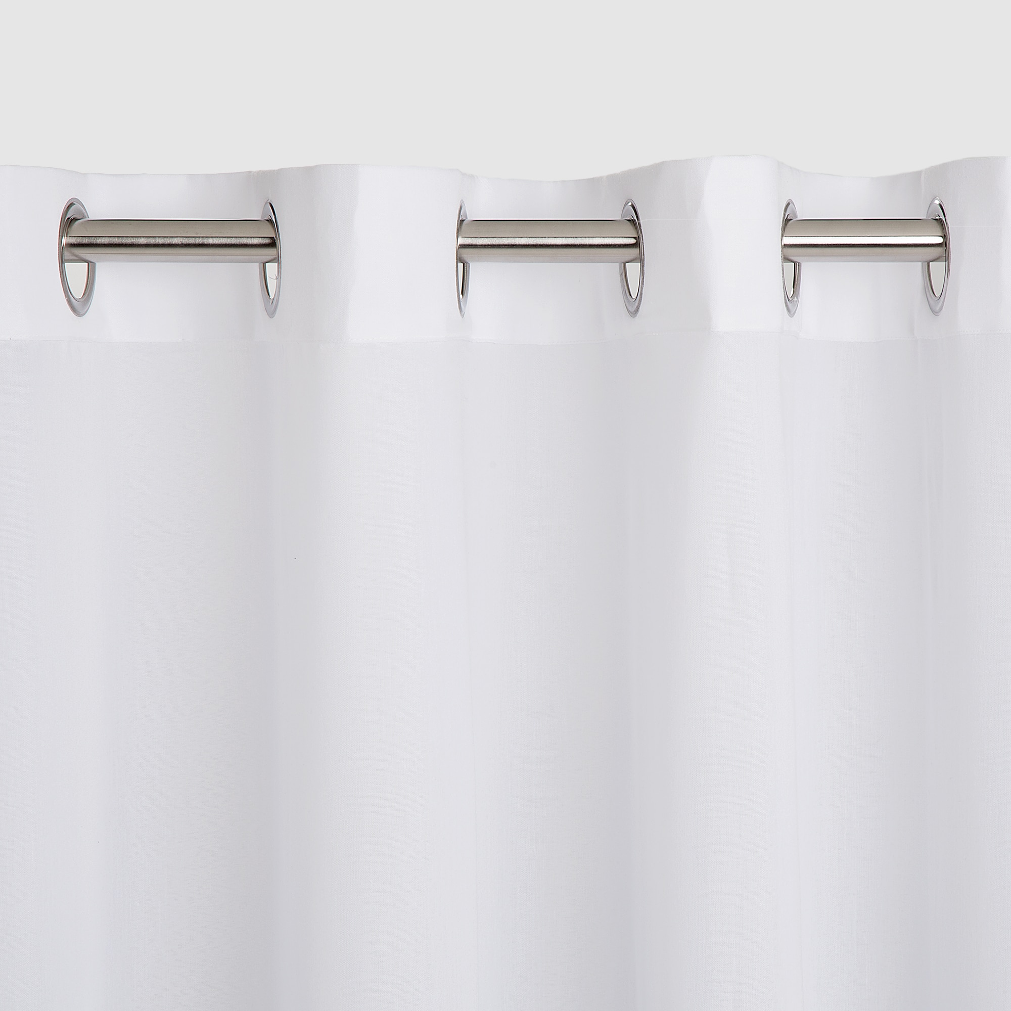 Cortina confeccionada com argolas Etamine El Corte Inglés Branco-3