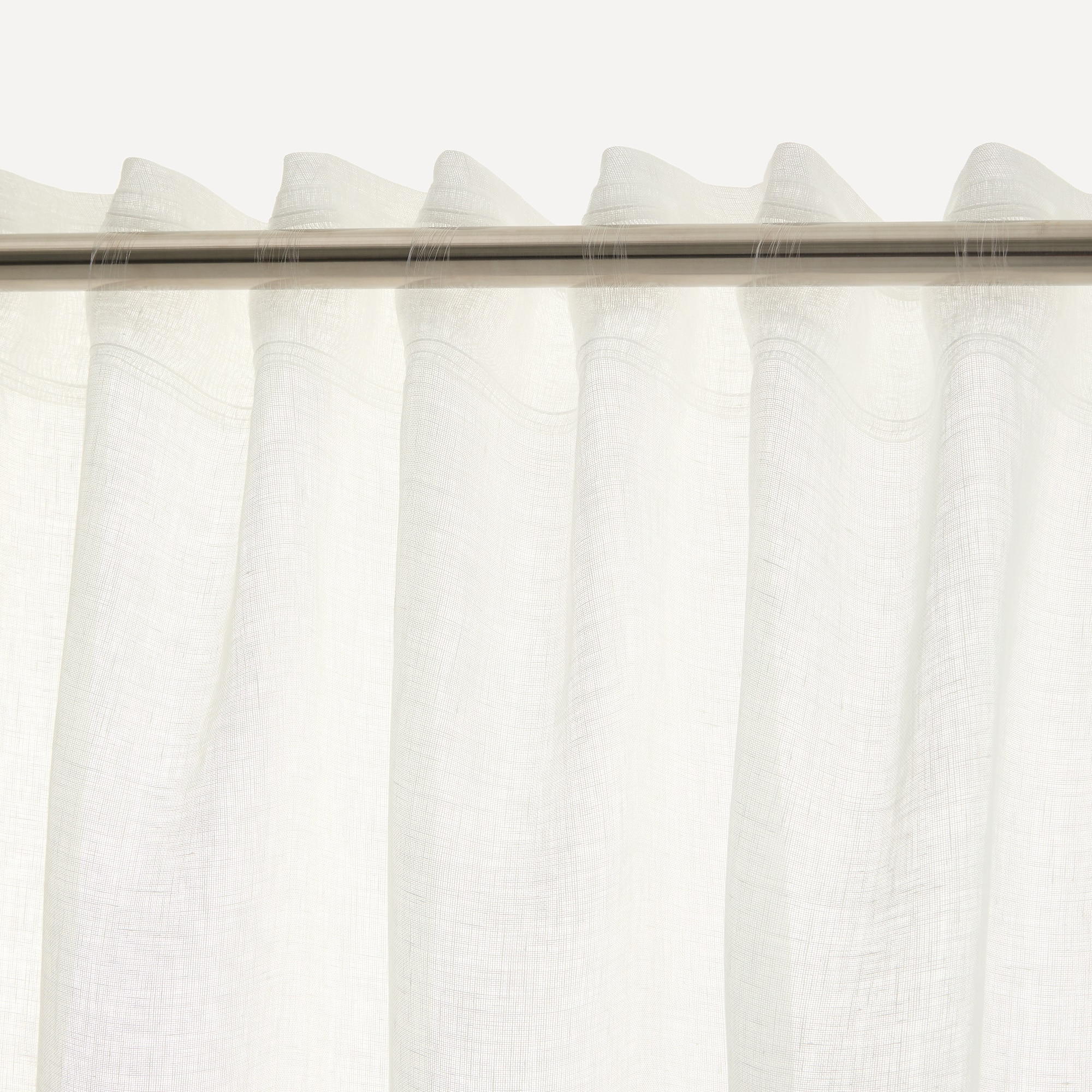 Visillo con sistema multiusos Overlock El Corte Inglés - Blanco 180 x 270 cm Blanco-3