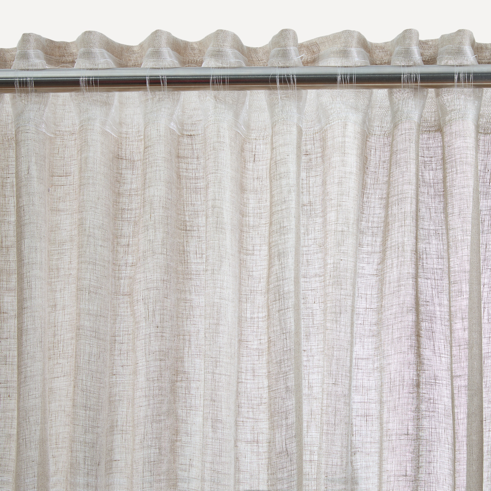 Cortina com Sistema Multiusos Overlock Bege-2