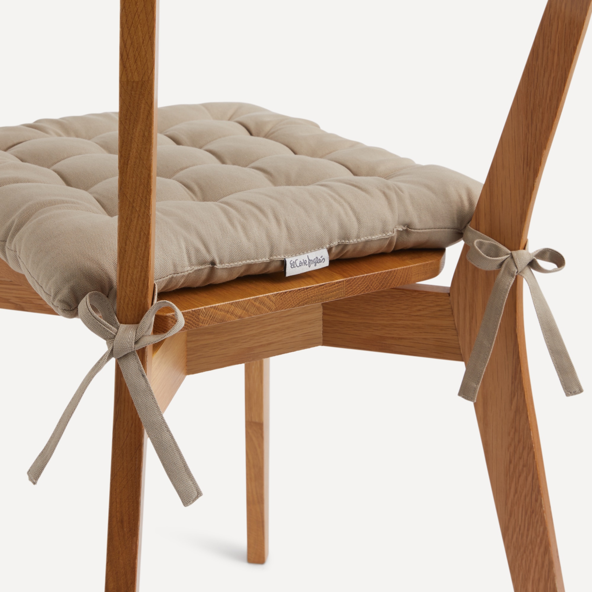 Cojín para silla Nallado 20 El Corte Inglés - Natural 40 x 5 x 40 cm Natural-2